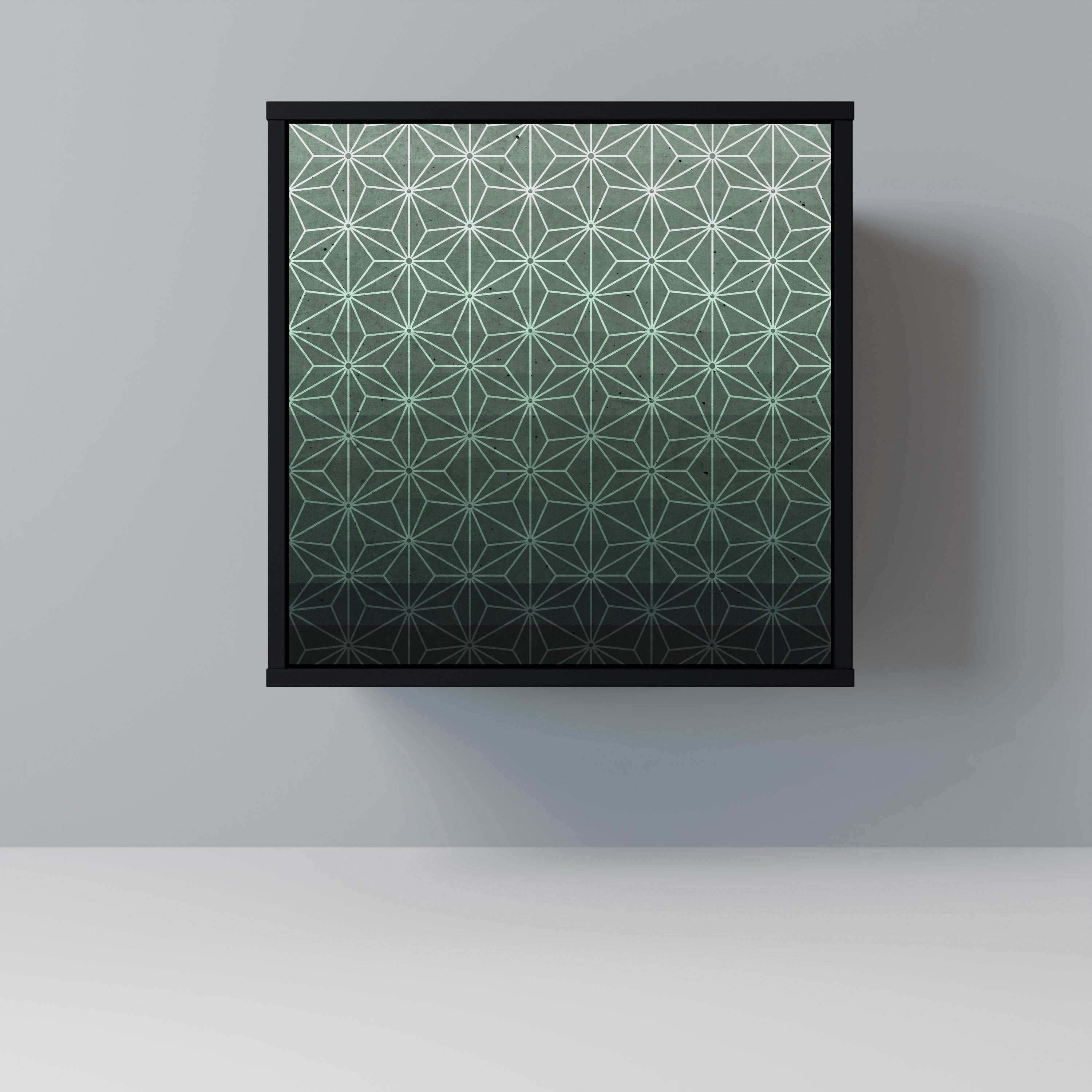 Aparador ORNAMENTAL GLIMMER de 1 puerta en acabado negro