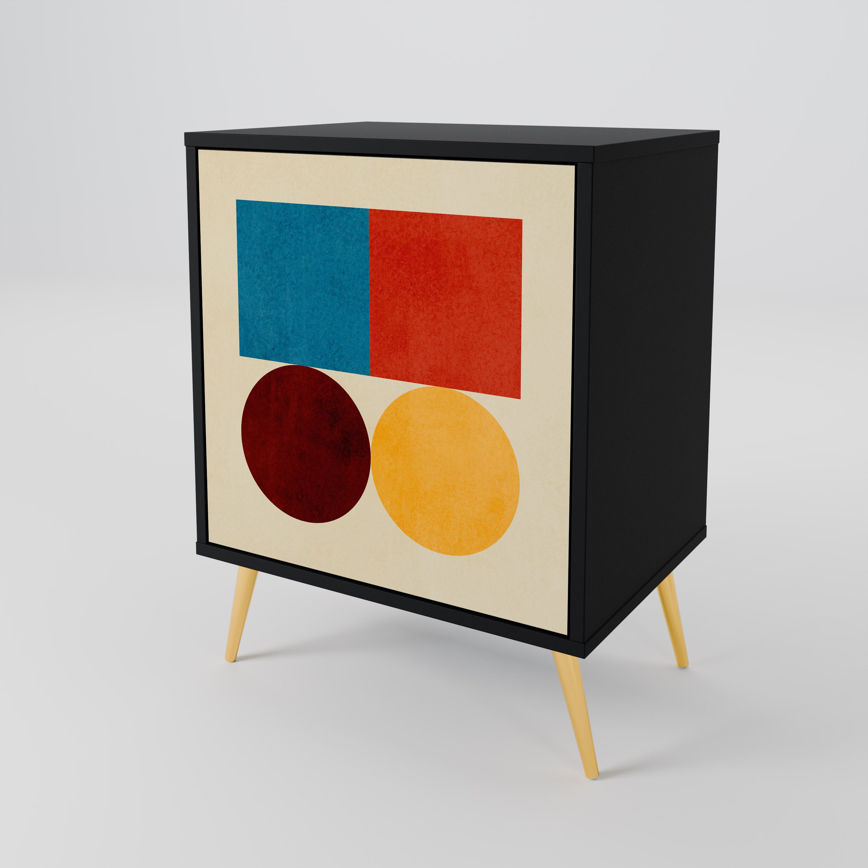 GEOMETRIC PUZZLE 1-Door Sideboard