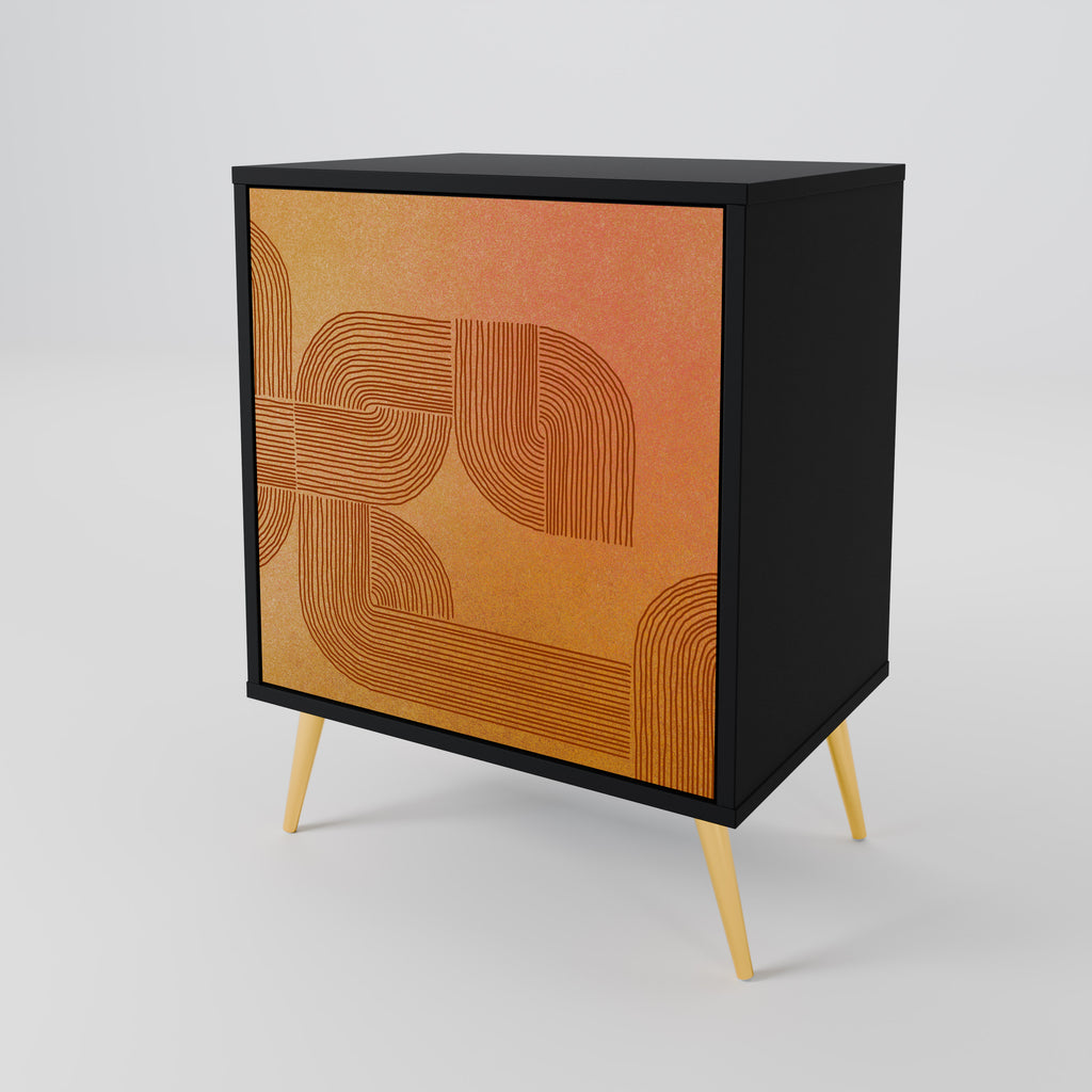 FORTALECIENDO LA RELACIÓN APARADOR DE 1 PUERTA EN ACABADO NEGRO