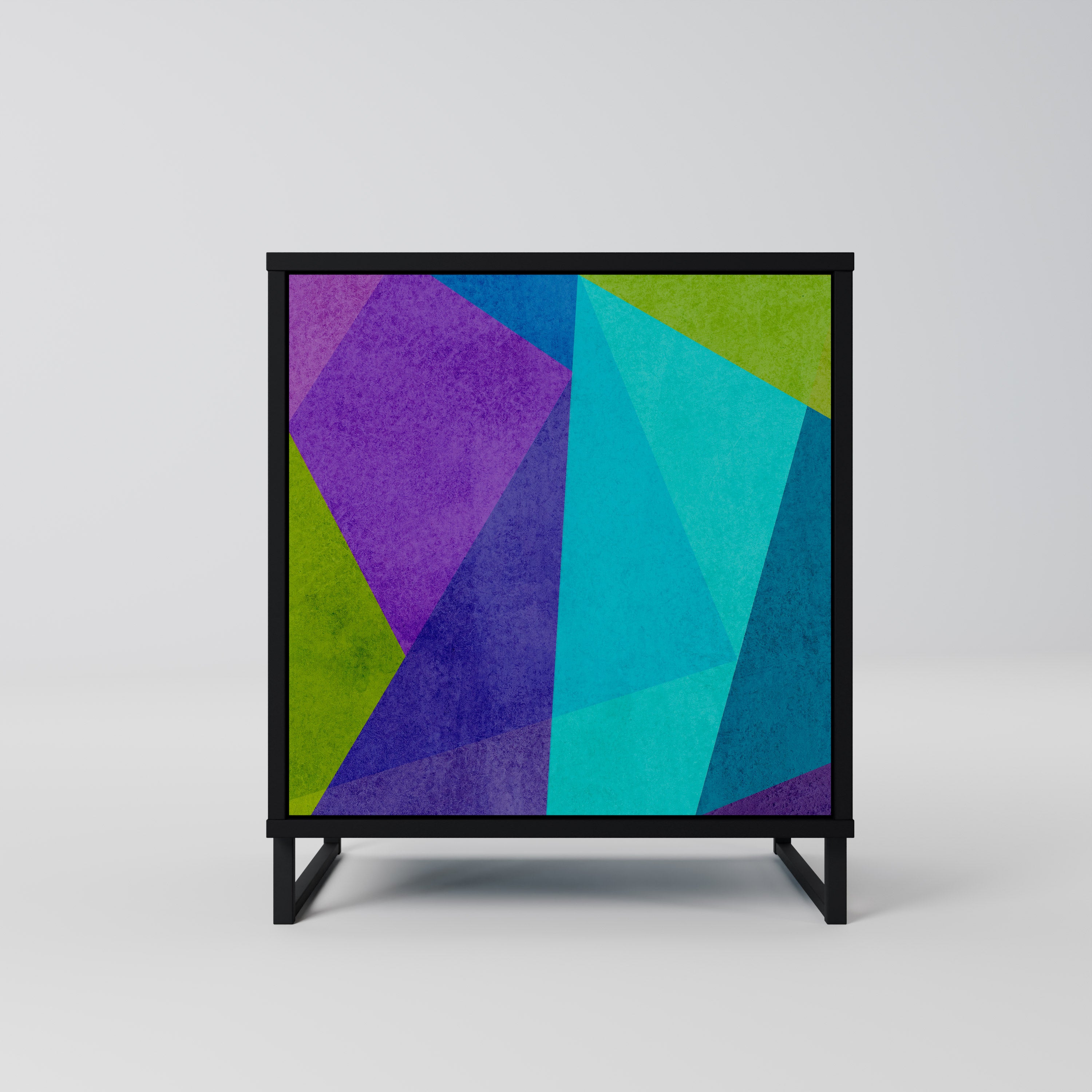 Vitrina refrigerada aparador de 1 puerta en acabado negro