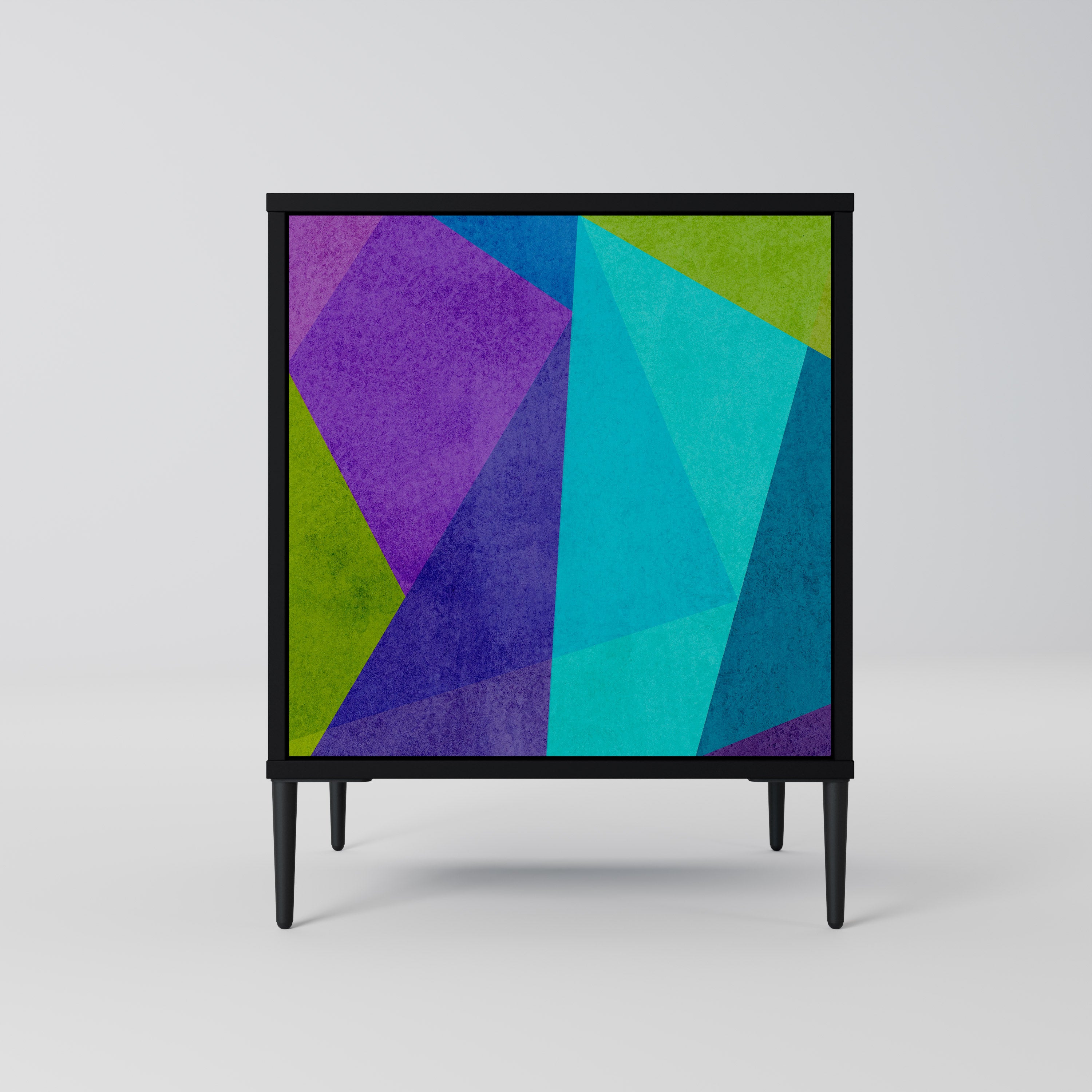 Vitrina refrigerada aparador de 1 puerta en acabado negro