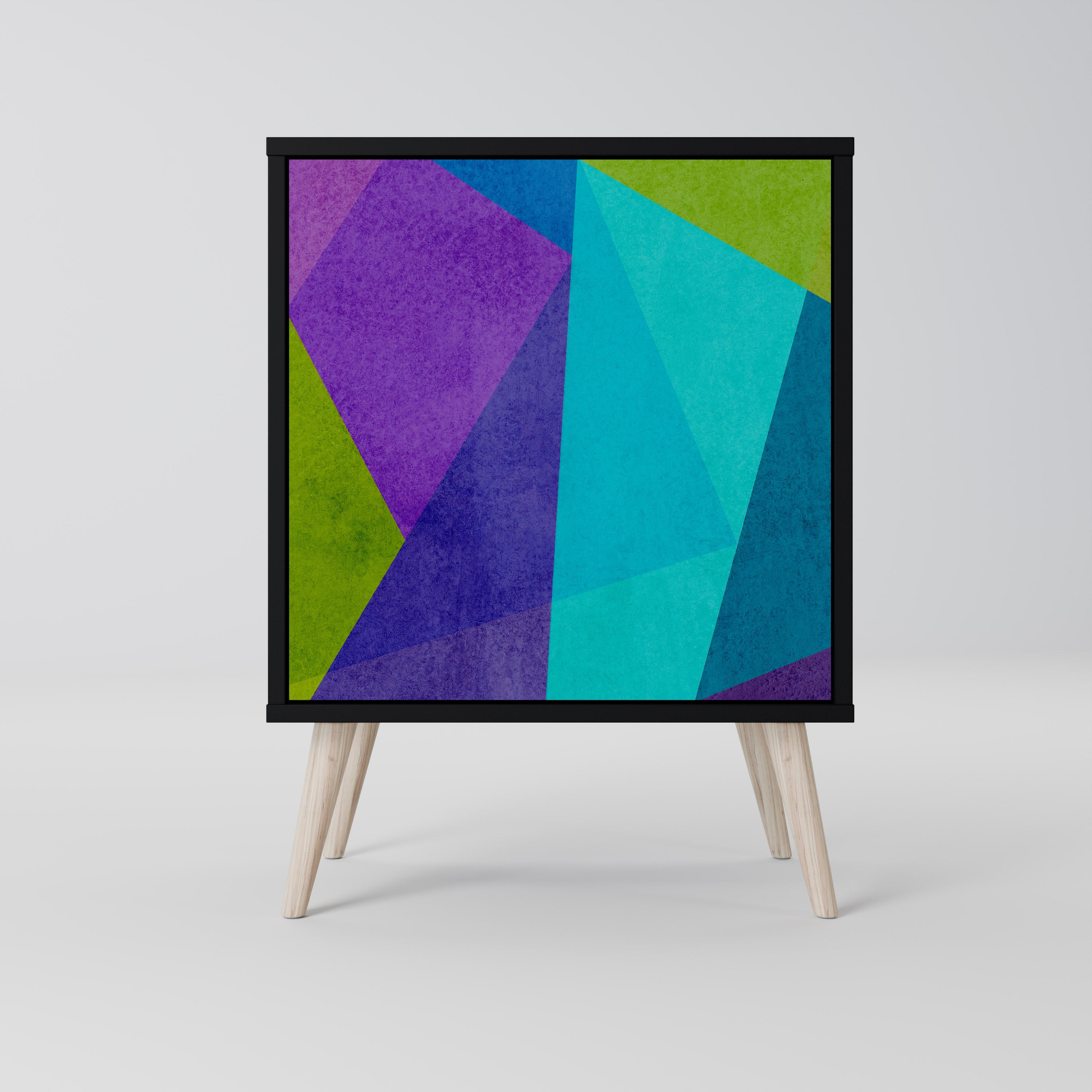 Vitrina refrigerada aparador de 1 puerta en acabado negro