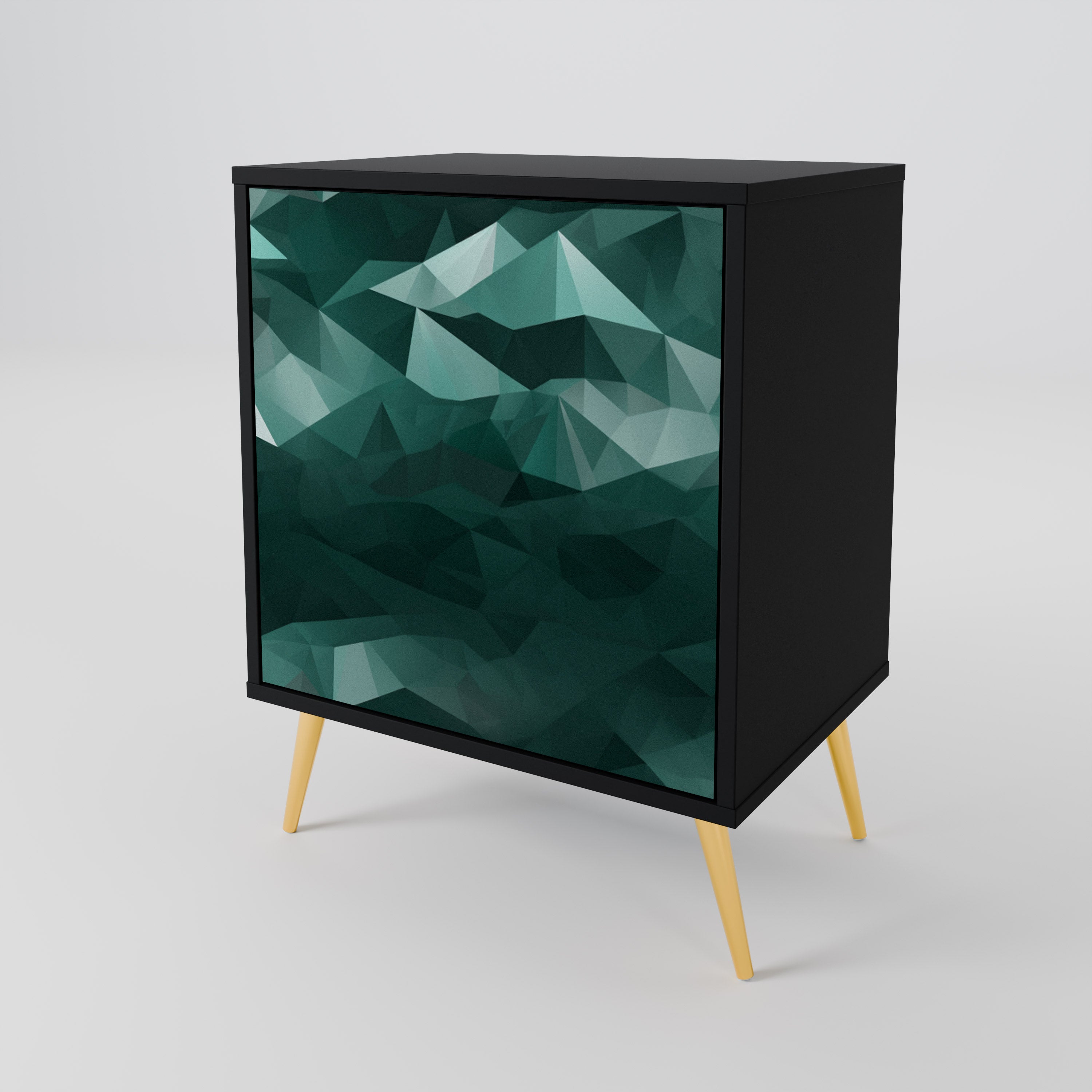 POLYGONAL FLOATING Aparador de 1 Puerta