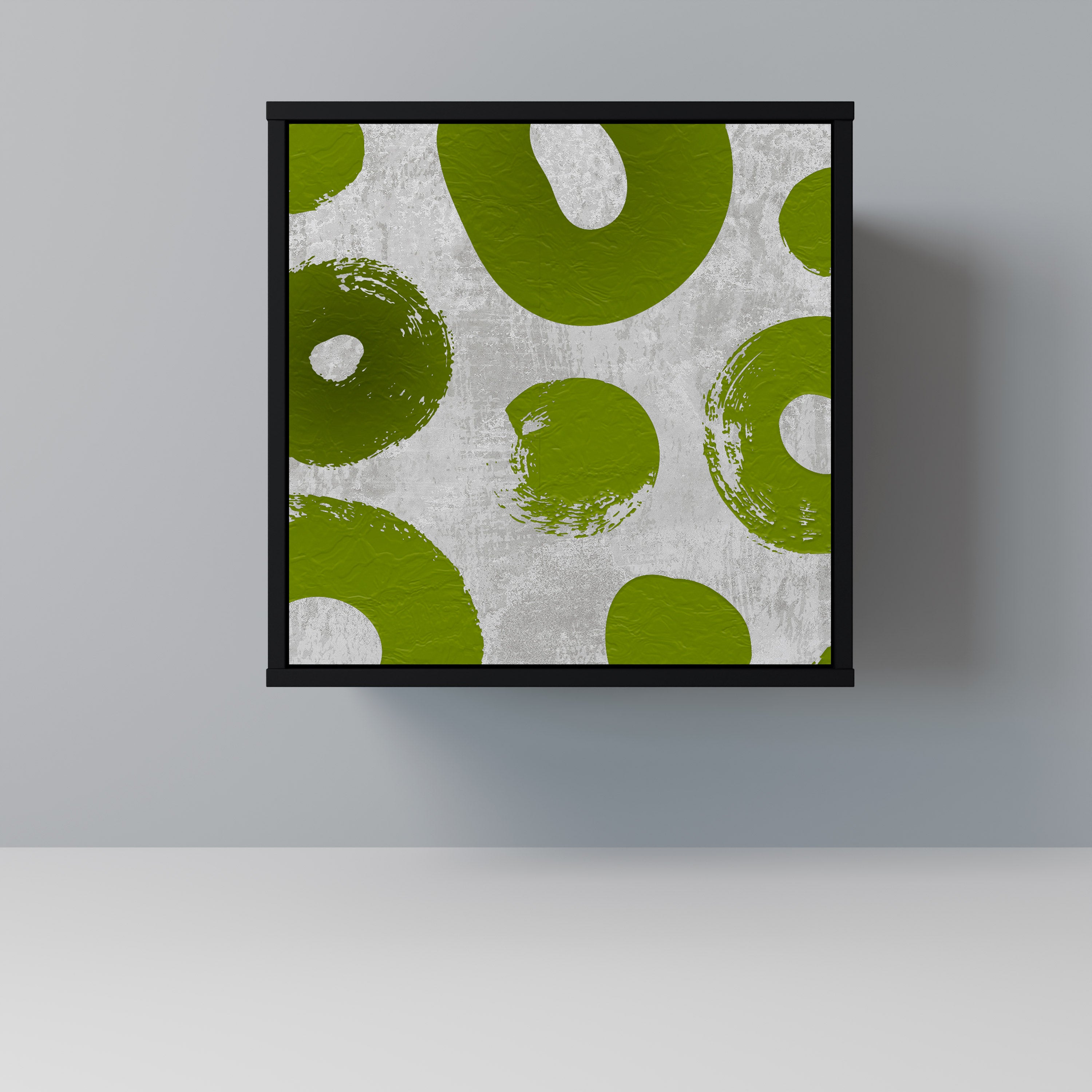 Aparador GREEN RHAPSODY de 1 puerta en acabado negro