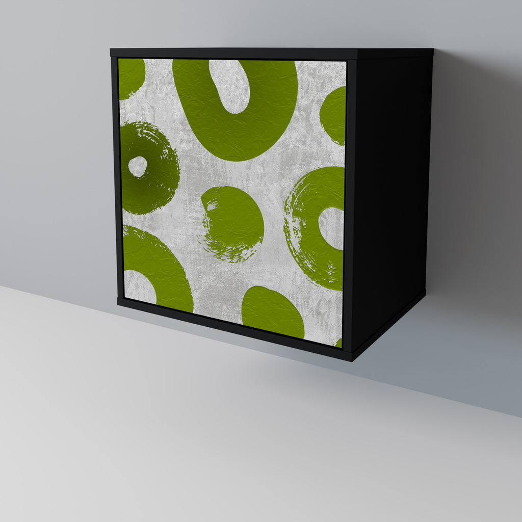 Aparador GREEN RHAPSODY de 1 puerta en acabado negro