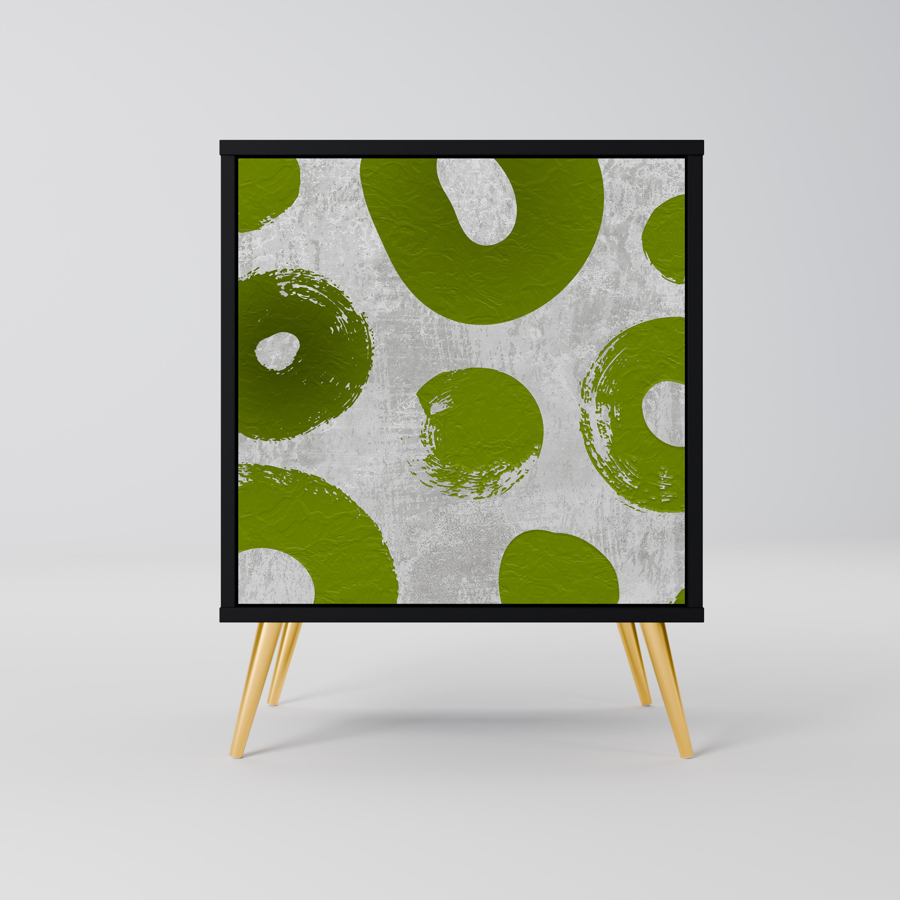 Aparador GREEN RHAPSODY de 1 puerta en acabado negro