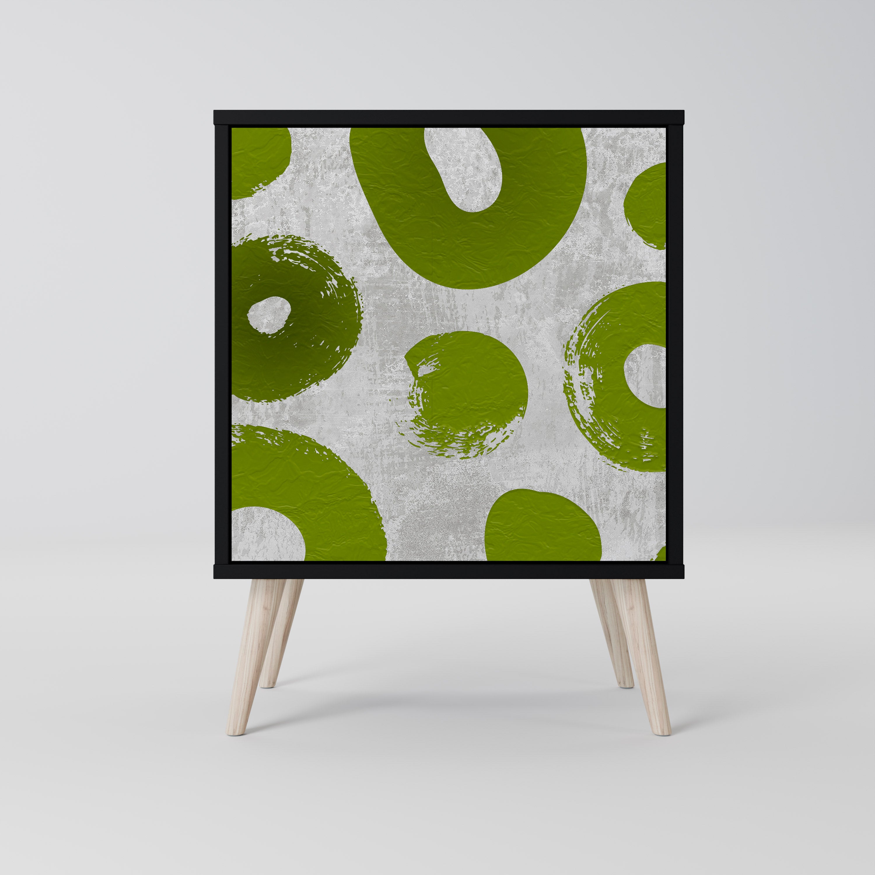 Aparador GREEN RHAPSODY de 1 puerta en acabado negro