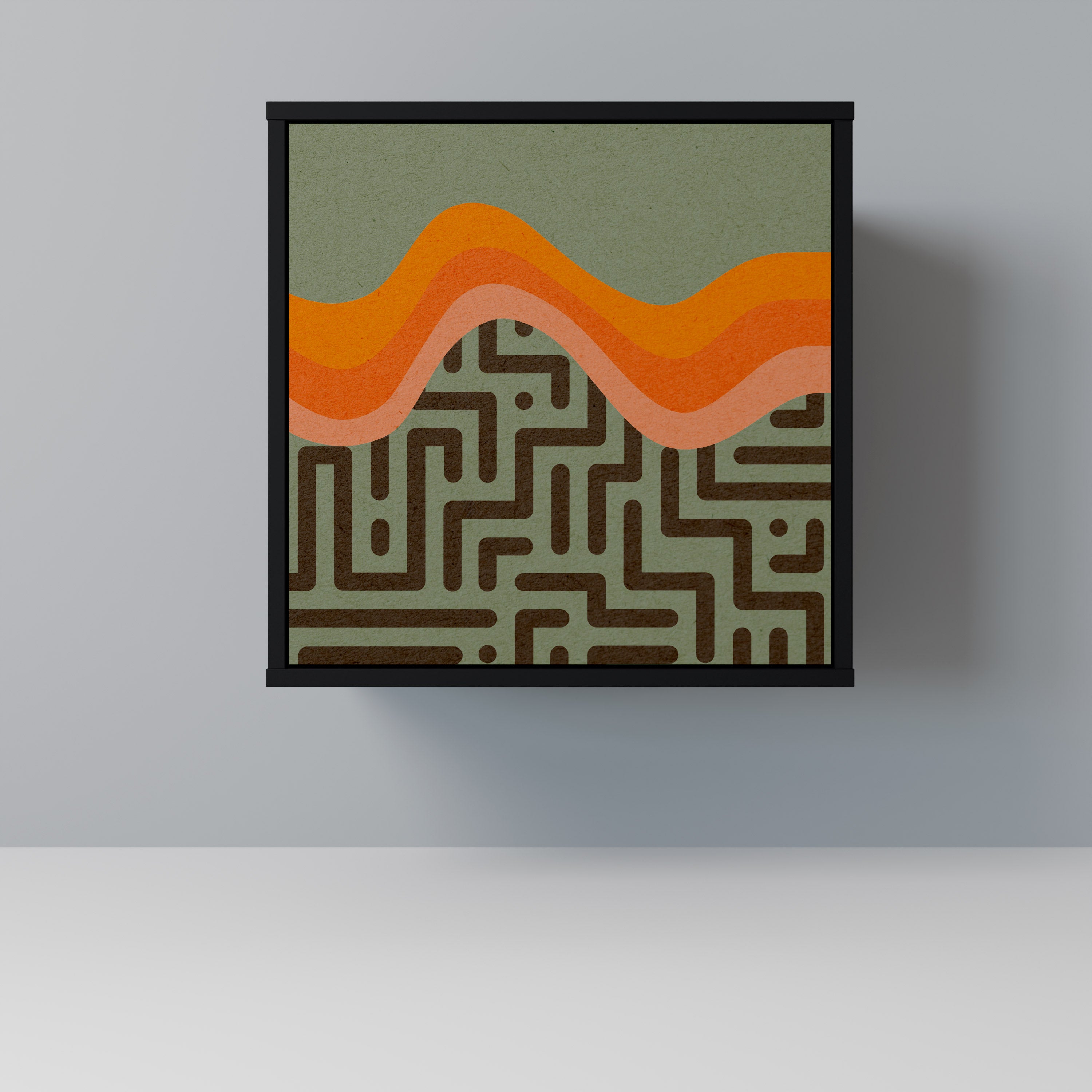 Aparador SIMPLE SOLUTIONS de 1 puerta en acabado negro