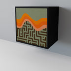 SIMPLE SOLUTIONS 1-Door Sideboard in Black Finish