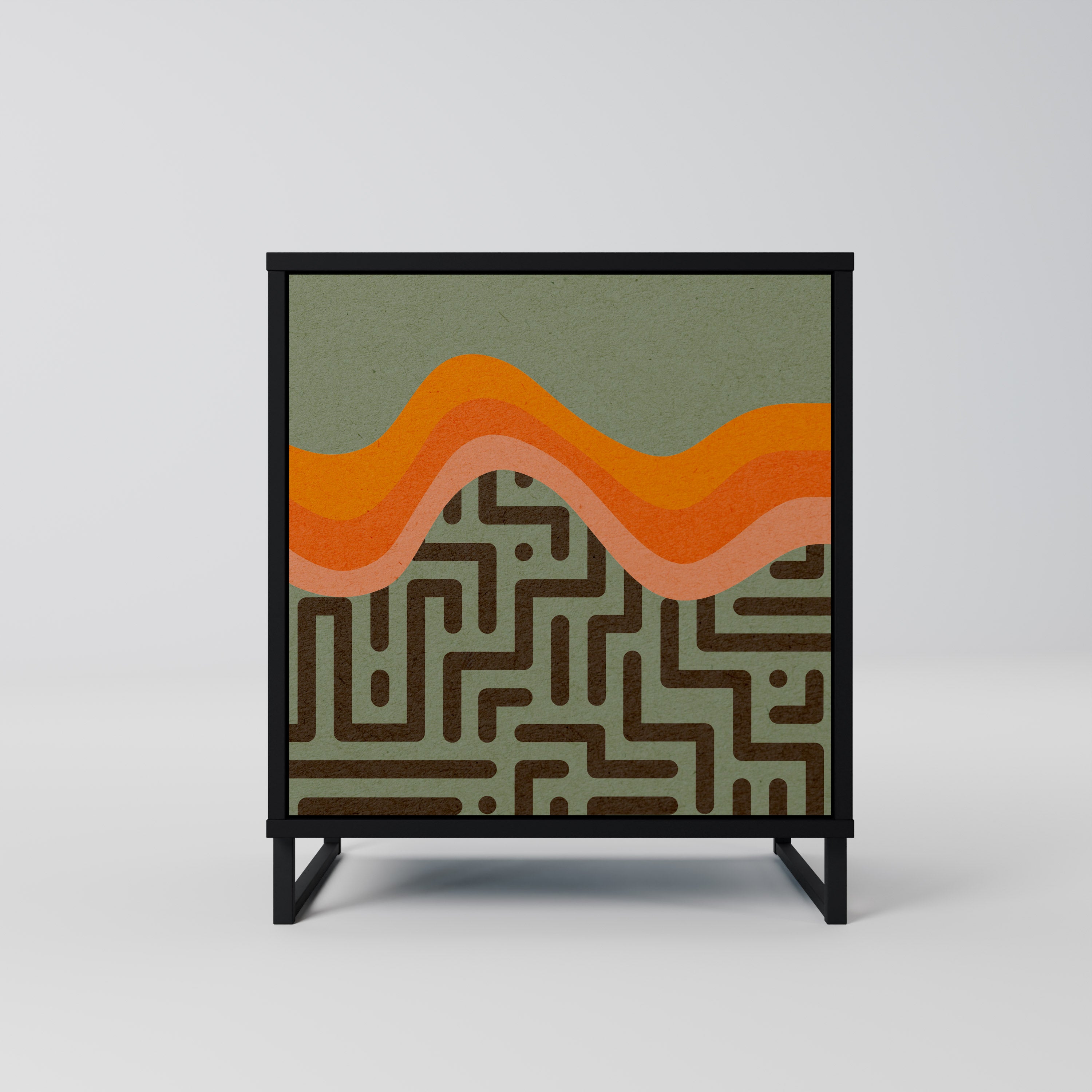 Aparador SIMPLE SOLUTIONS de 1 puerta en acabado negro