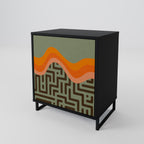 SIMPLE SOLUTIONS 1-Door Sideboard in Black Finish