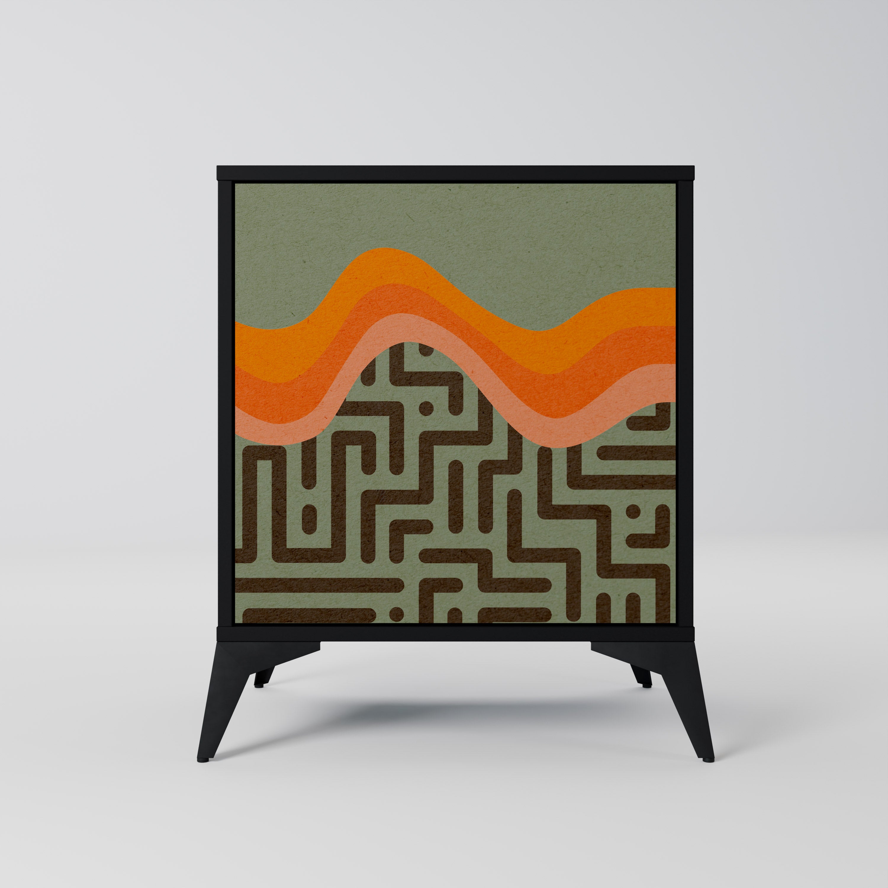 Aparador SIMPLE SOLUTIONS de 1 puerta en acabado negro