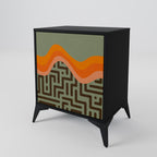SIMPLE SOLUTIONS 1-Door Sideboard in Black Finish