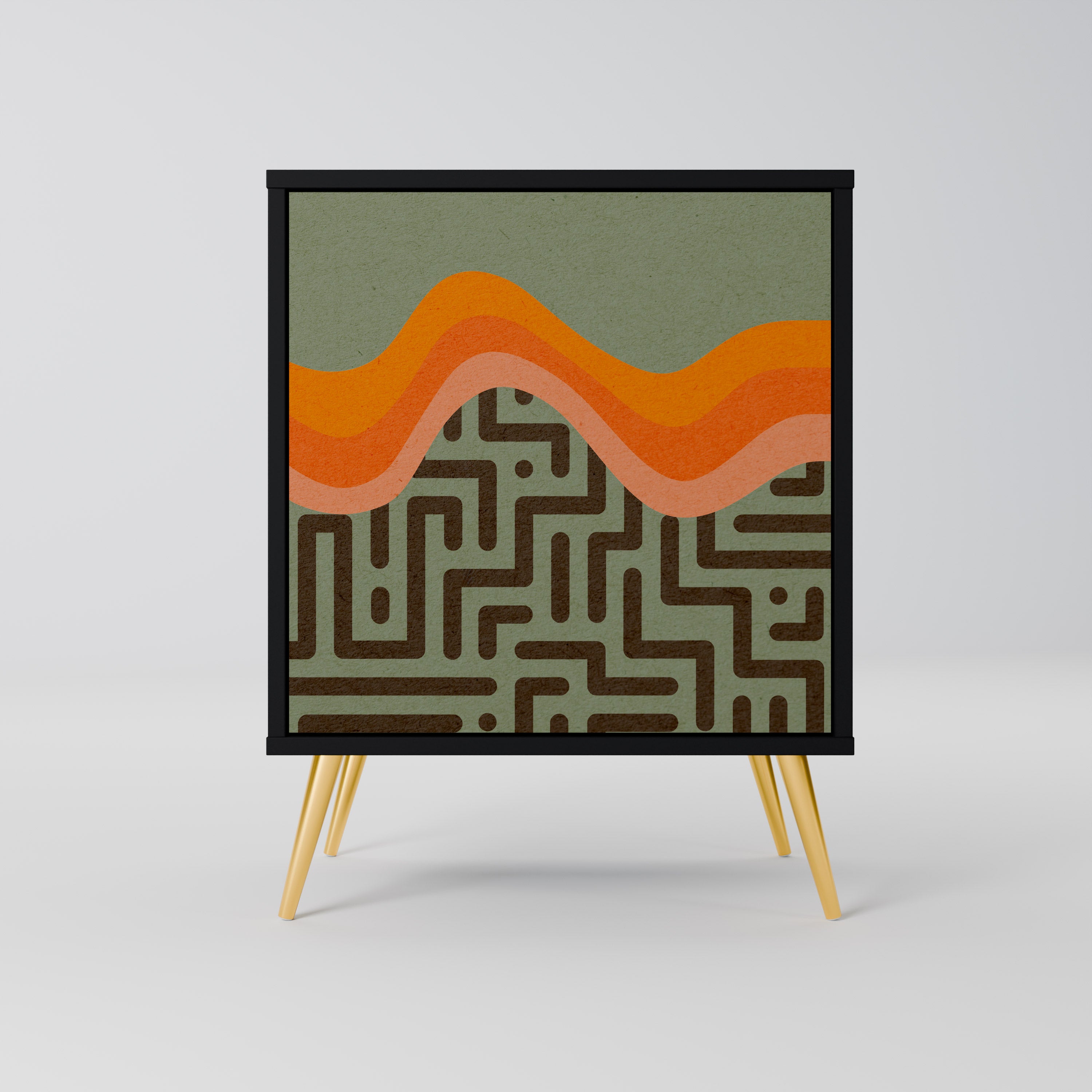 Aparador SIMPLE SOLUTIONS de 1 puerta en acabado negro