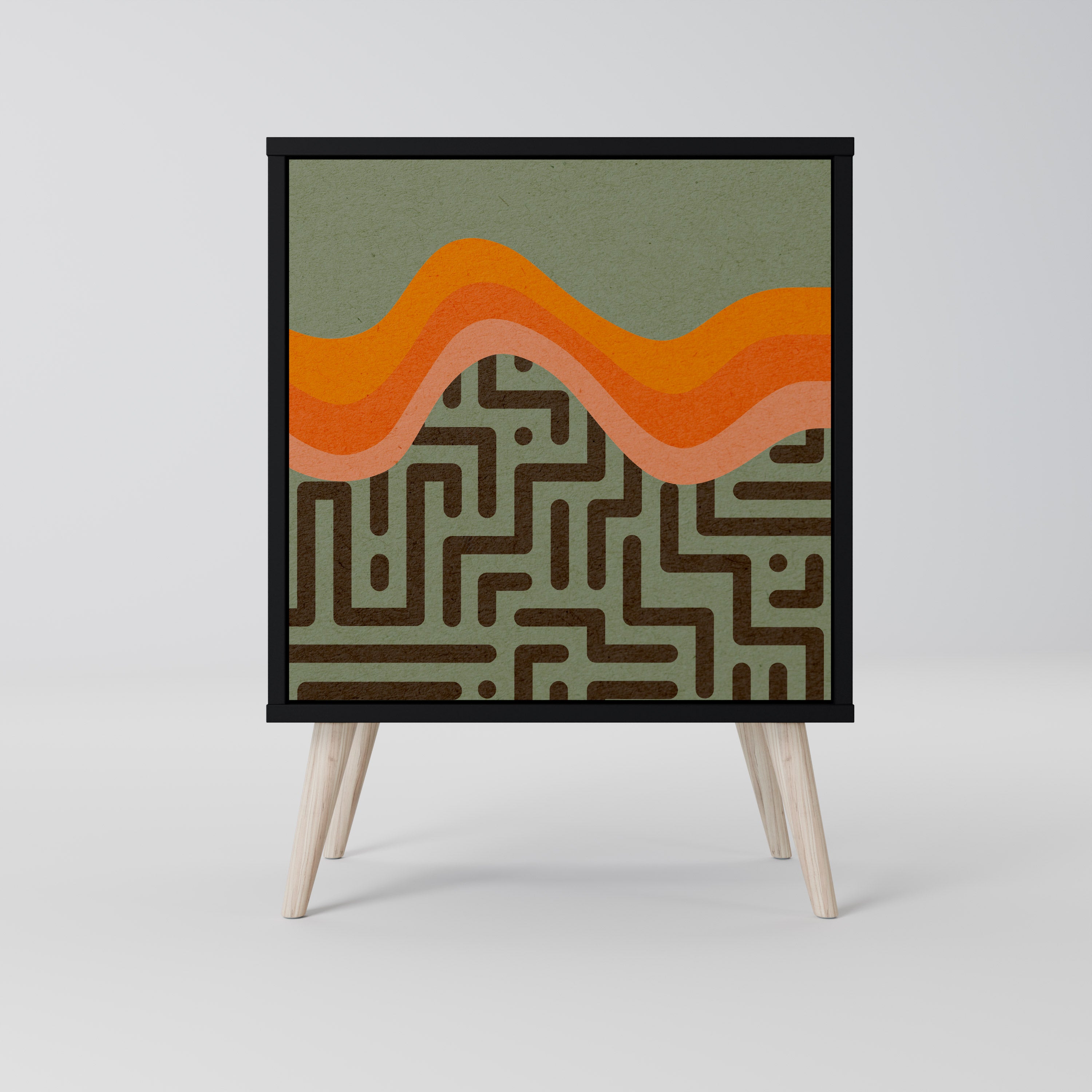 Aparador SIMPLE SOLUTIONS de 1 puerta en acabado negro