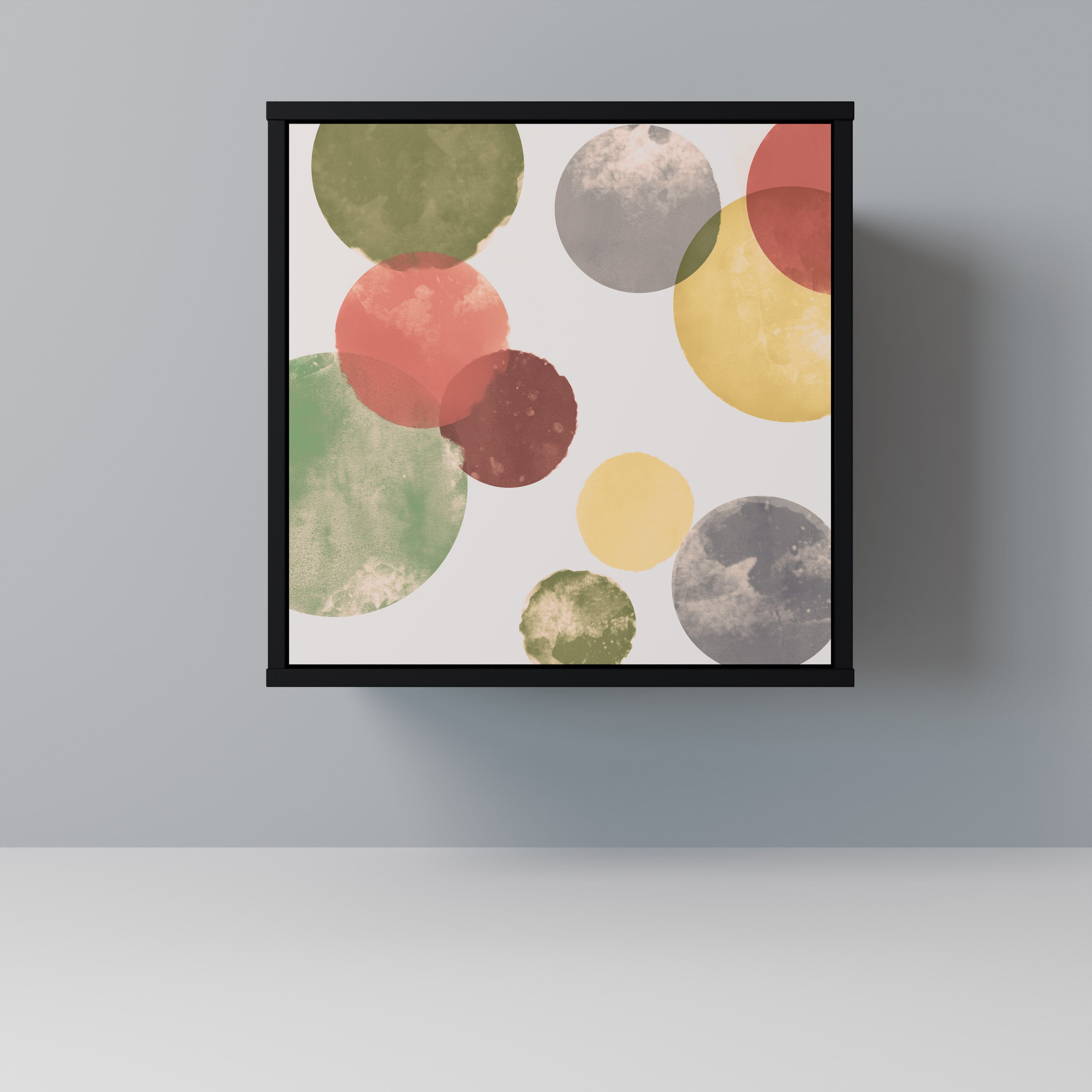 Aparador FLEETING HAPPINESS de 1 puerta en acabado negro