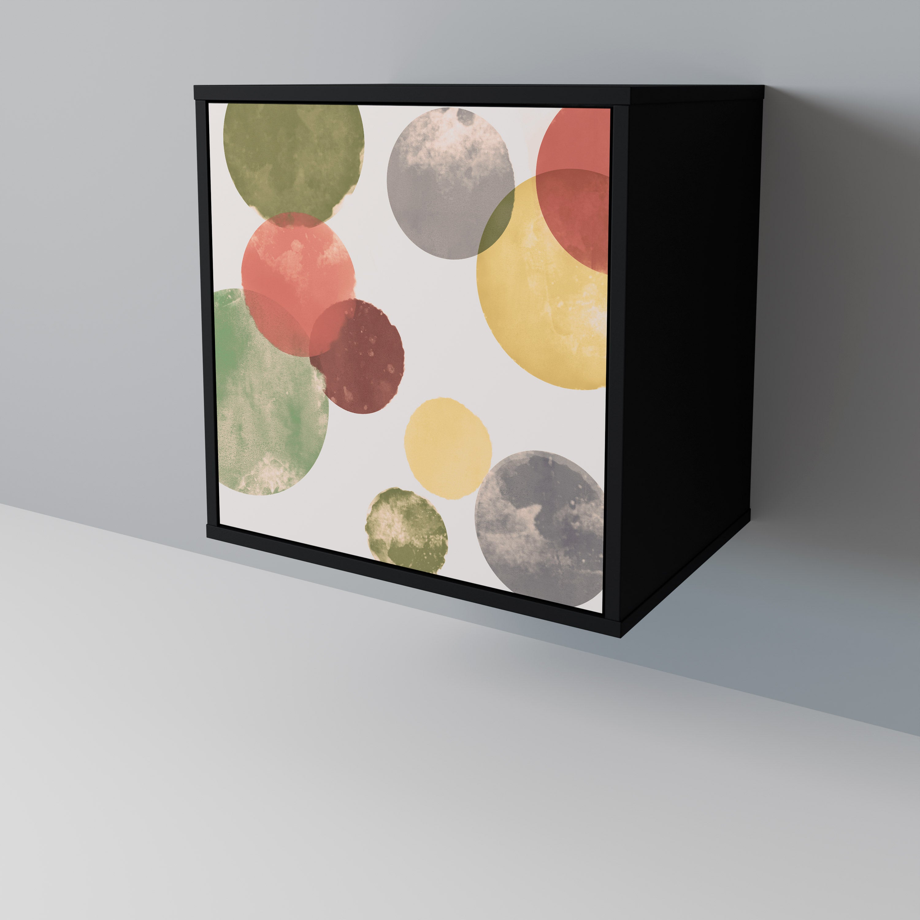 Aparador FLEETING HAPPINESS de 1 puerta en acabado negro