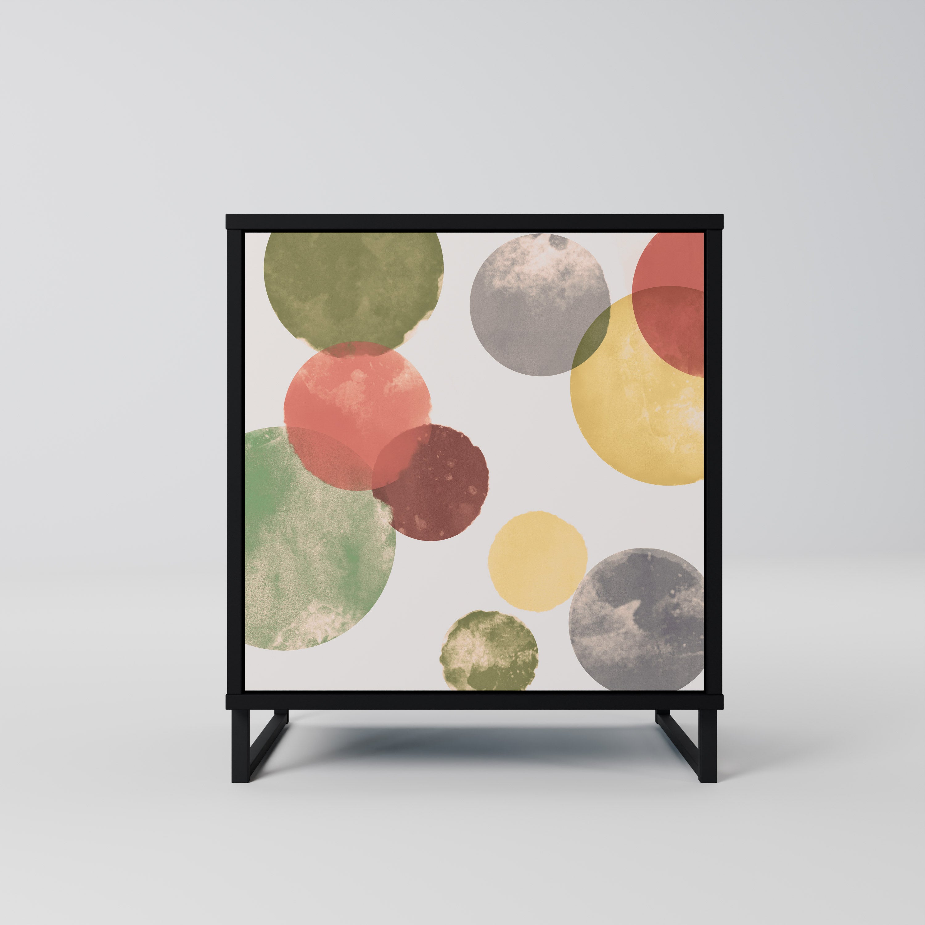 Aparador FLEETING HAPPINESS de 1 puerta en acabado negro