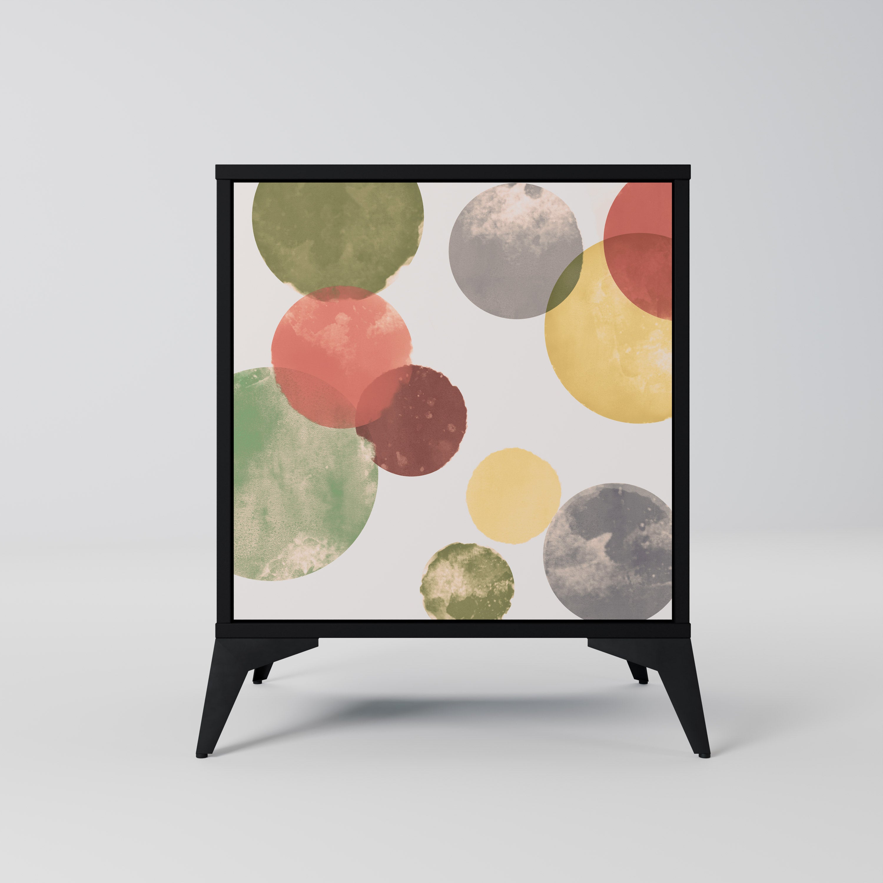 Aparador FLEETING HAPPINESS de 1 puerta en acabado negro