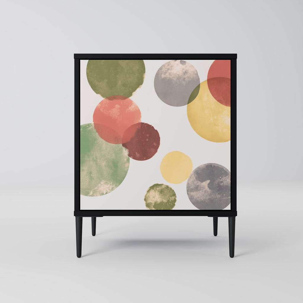 Aparador FLEETING HAPPINESS de 1 puerta en acabado negro