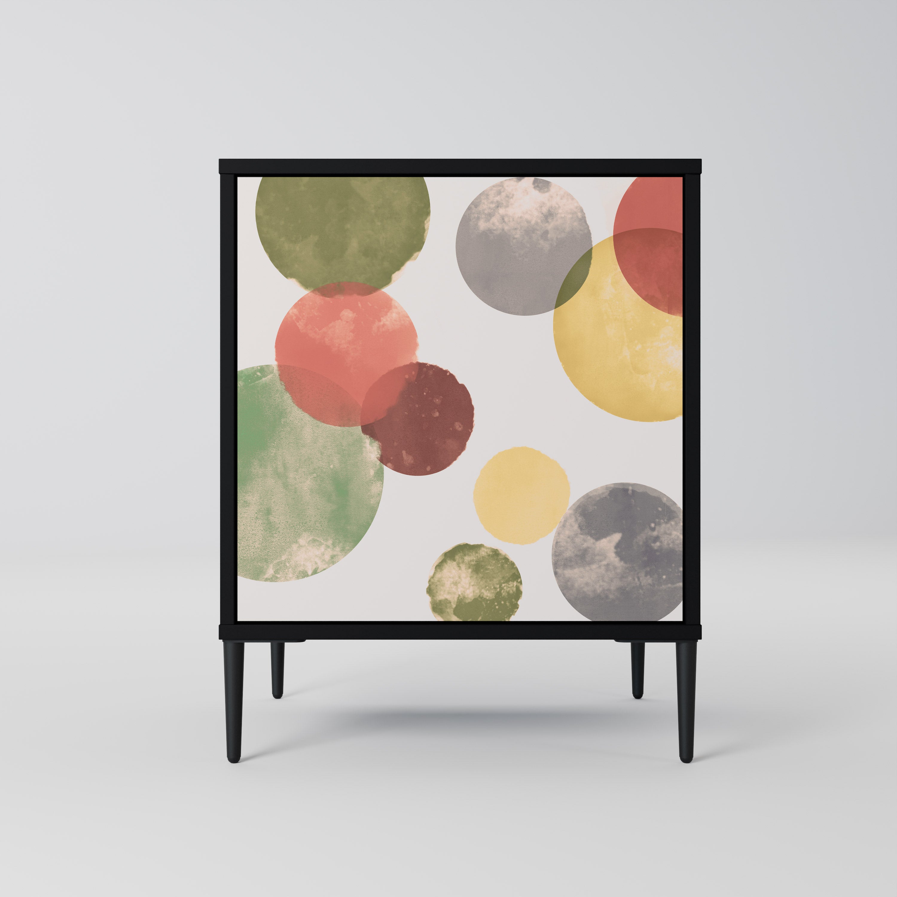 Aparador FLEETING HAPPINESS de 1 puerta en acabado negro