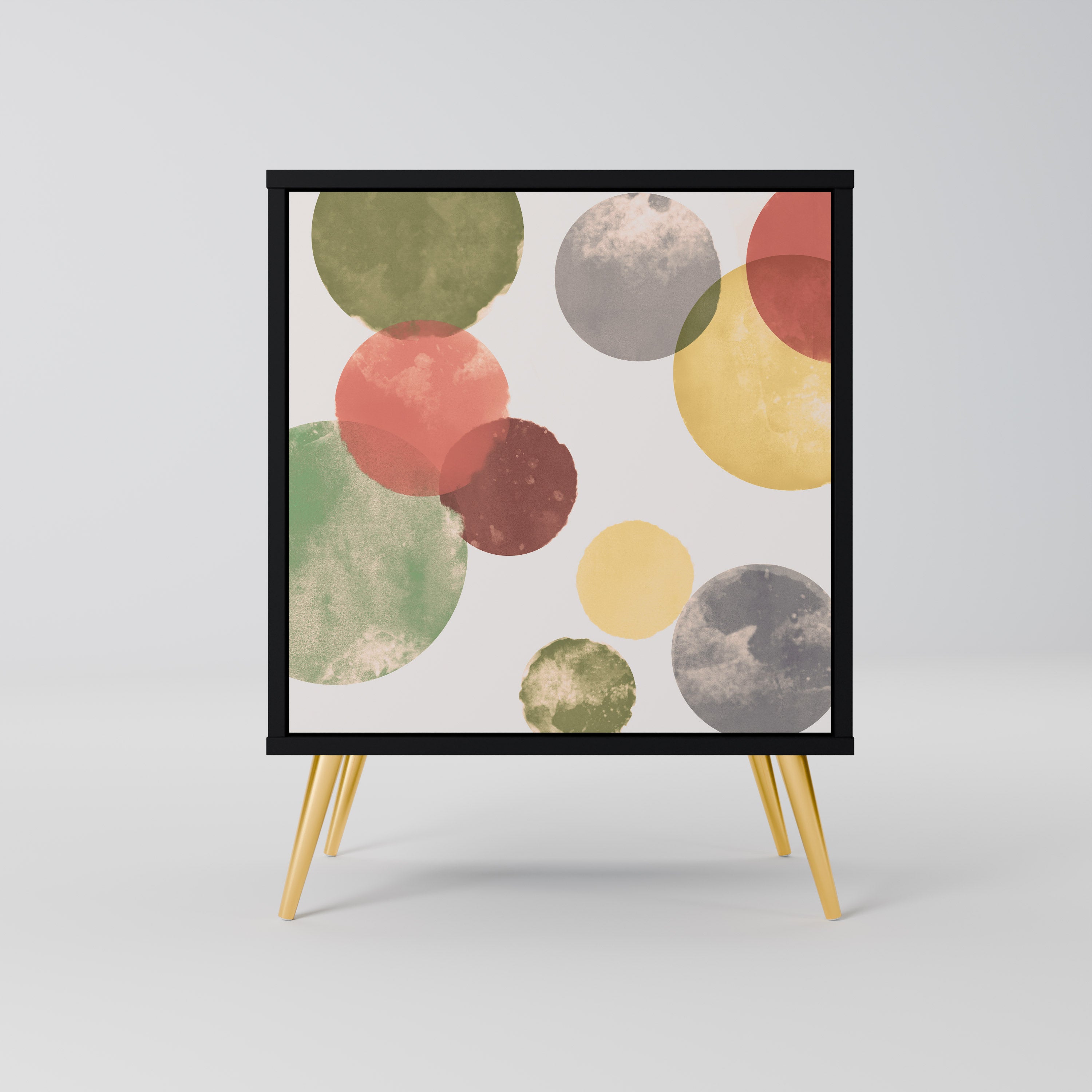 Aparador FLEETING HAPPINESS de 1 puerta en acabado negro