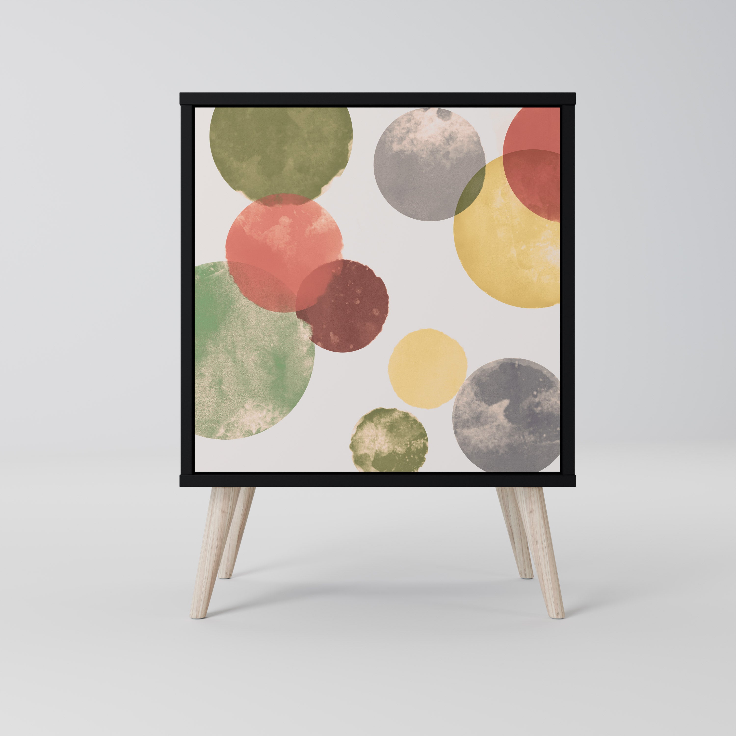 Aparador FLEETING HAPPINESS de 1 puerta en acabado negro