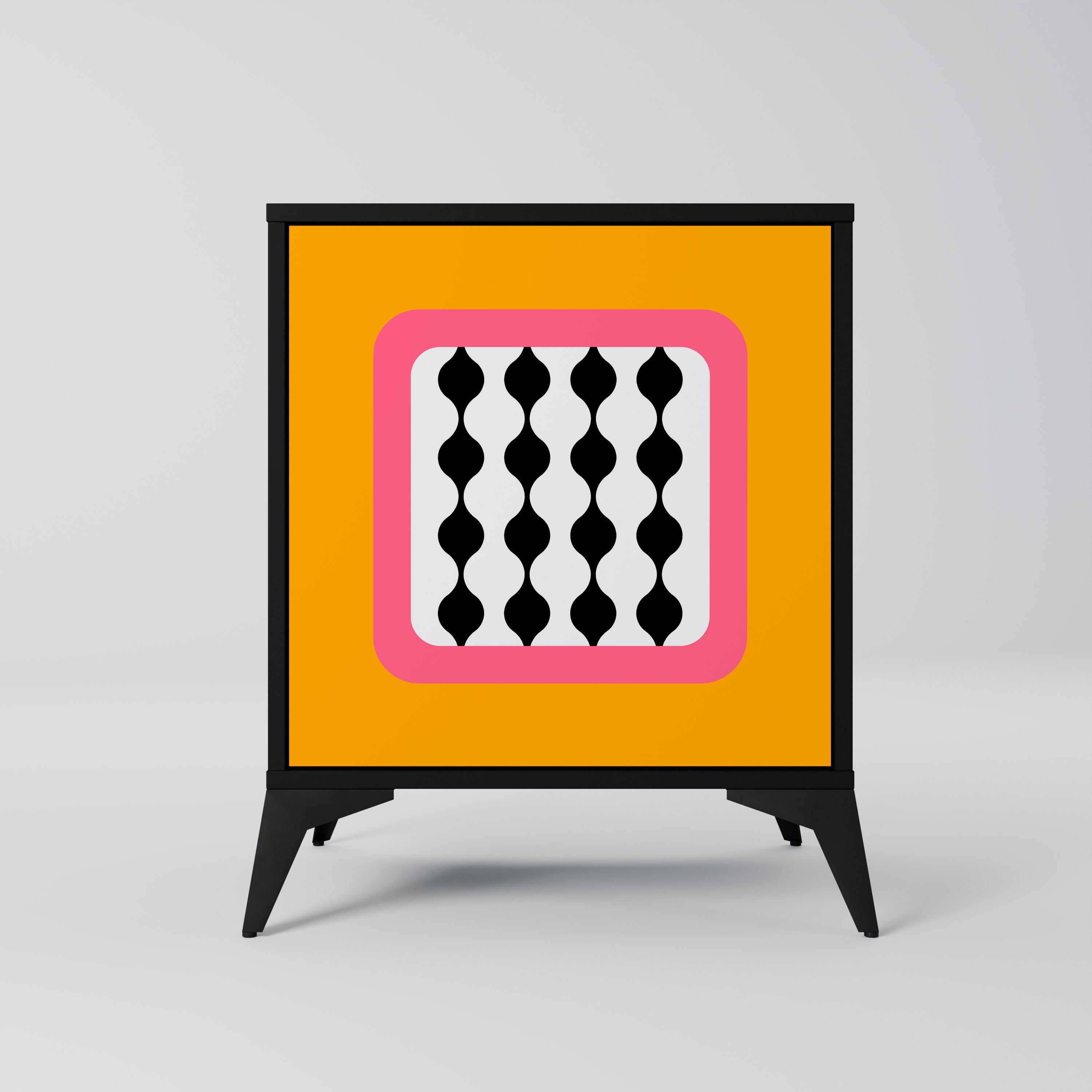 Aparador de 1 puerta LÁGRIMAS EN EL CIELO en acabado negro