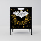 STELLAR CONSTELLATIONS 1-Door Sideboard in Black Finish
