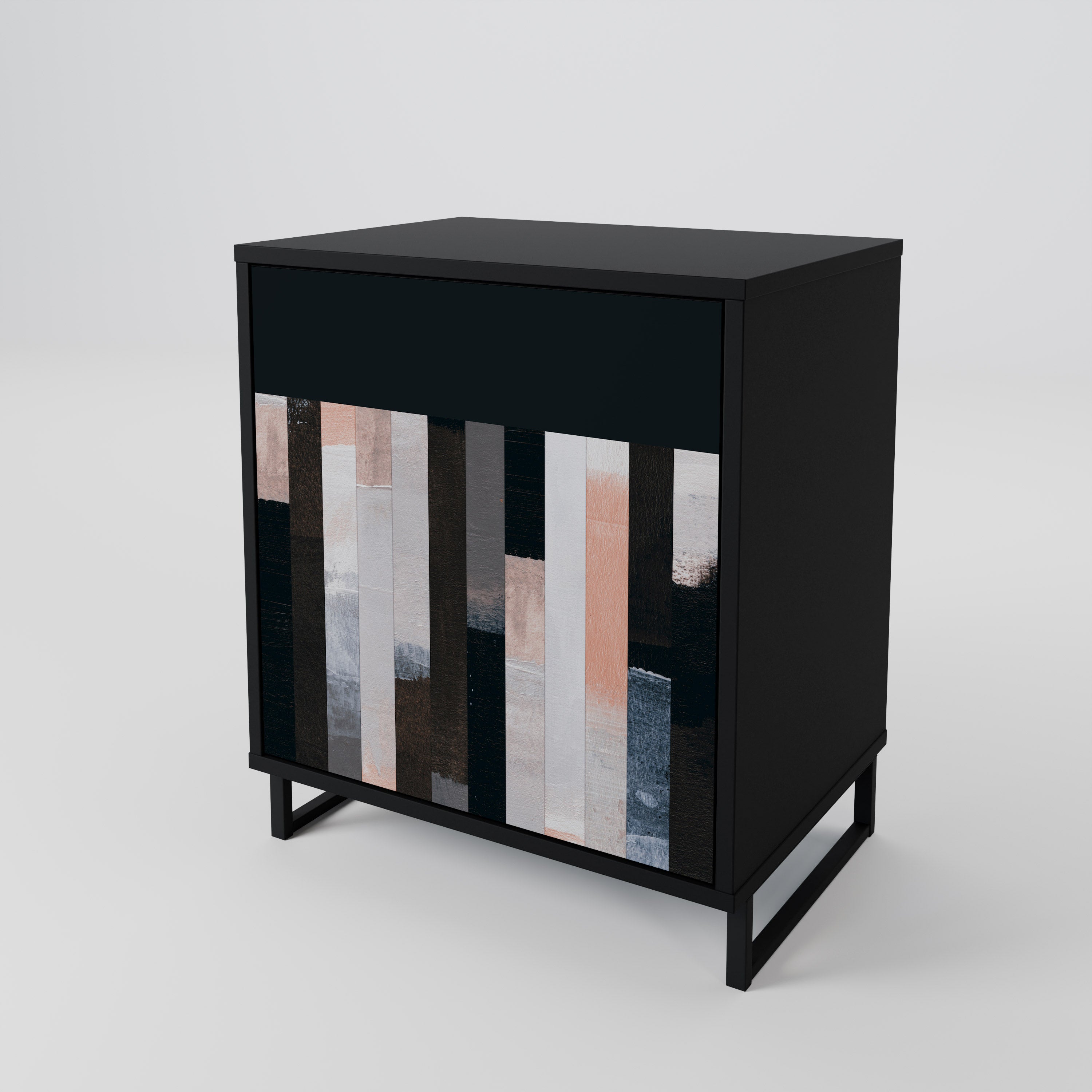 COLLAGE OF RECTANGLES 1-Door Sideboard