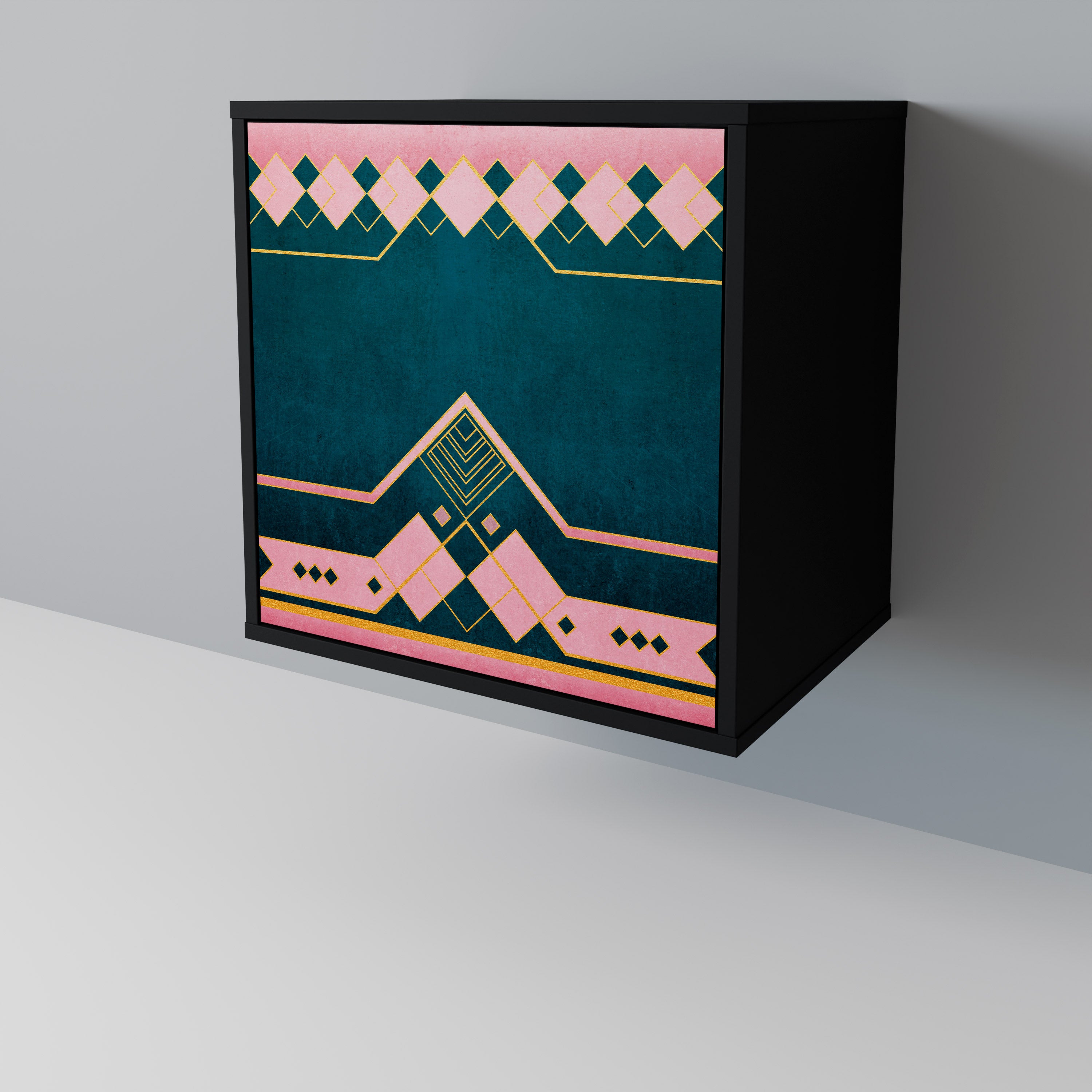 Aparador ROYAL COMPOSITION de 1 puerta en acabado negro