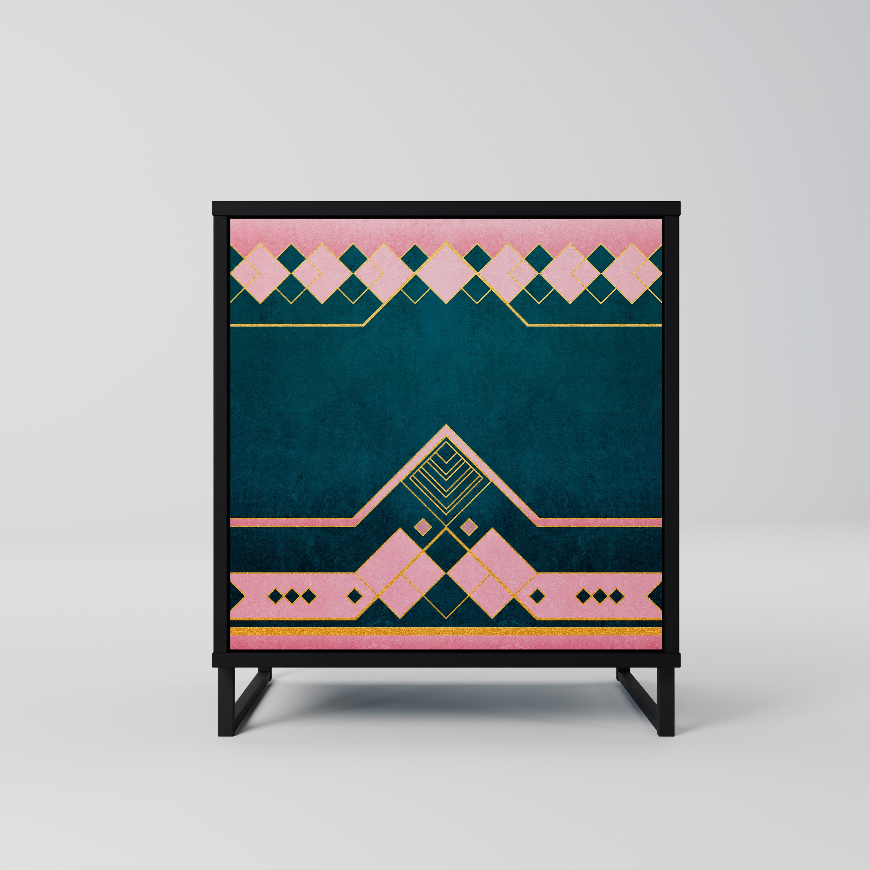 Aparador ROYAL COMPOSITION de 1 puerta en acabado negro