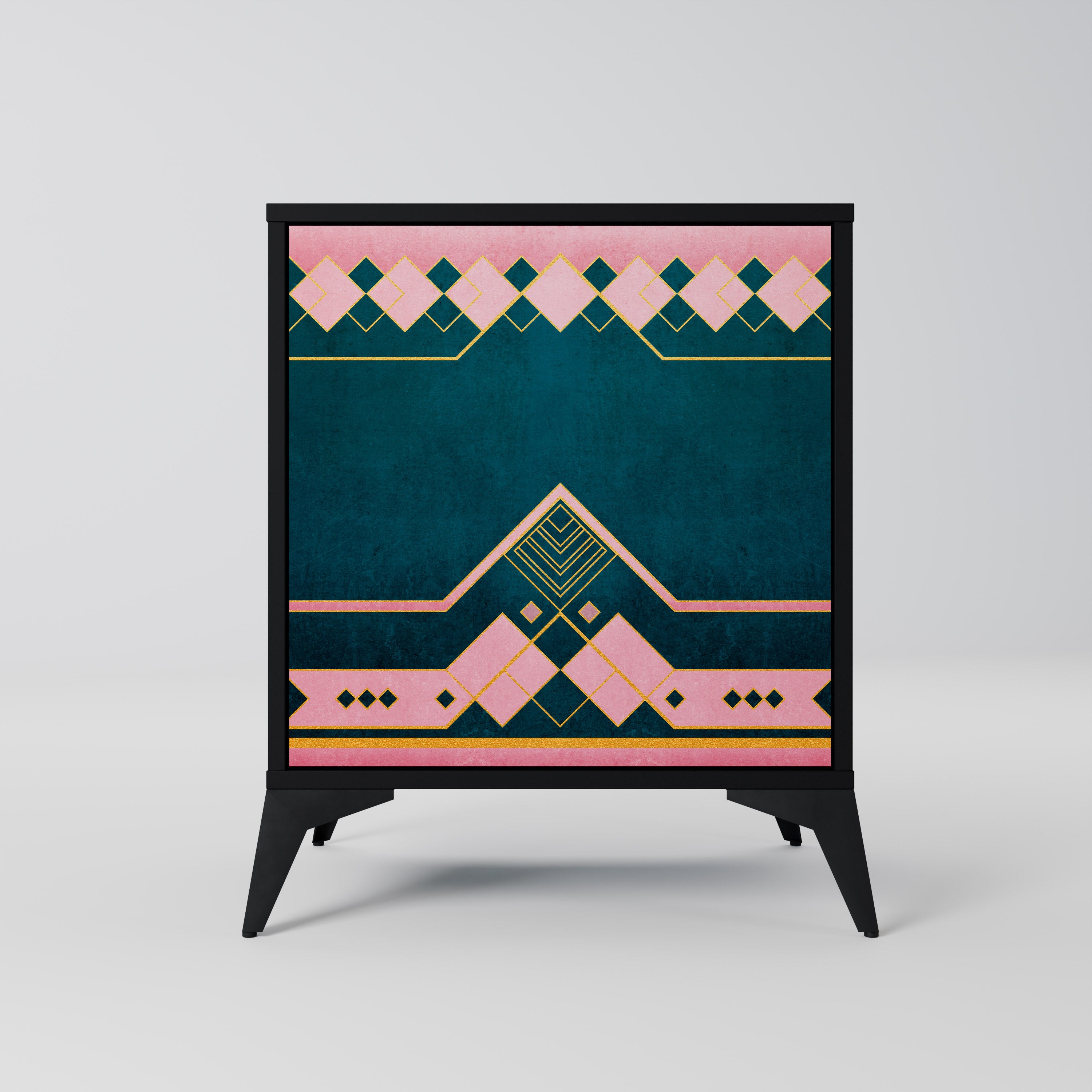 Aparador ROYAL COMPOSITION de 1 puerta en acabado negro