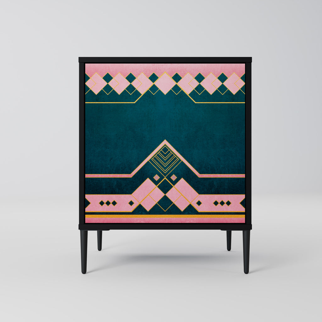 Aparador ROYAL COMPOSITION de 1 puerta en acabado negro