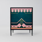 ROYAL COMPOSITION 1-Door Sideboard in Black Finish