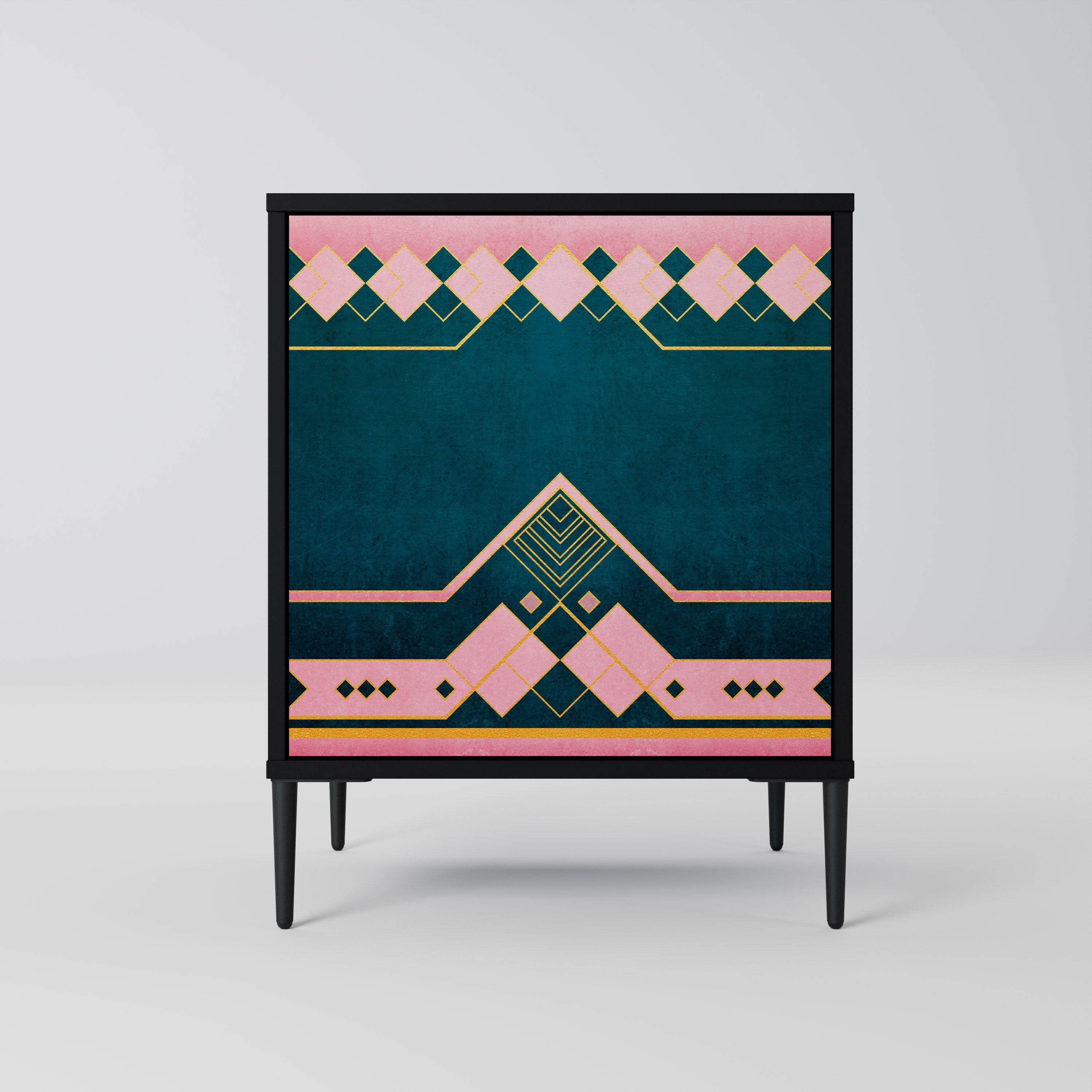 Aparador ROYAL COMPOSITION de 1 puerta en acabado negro