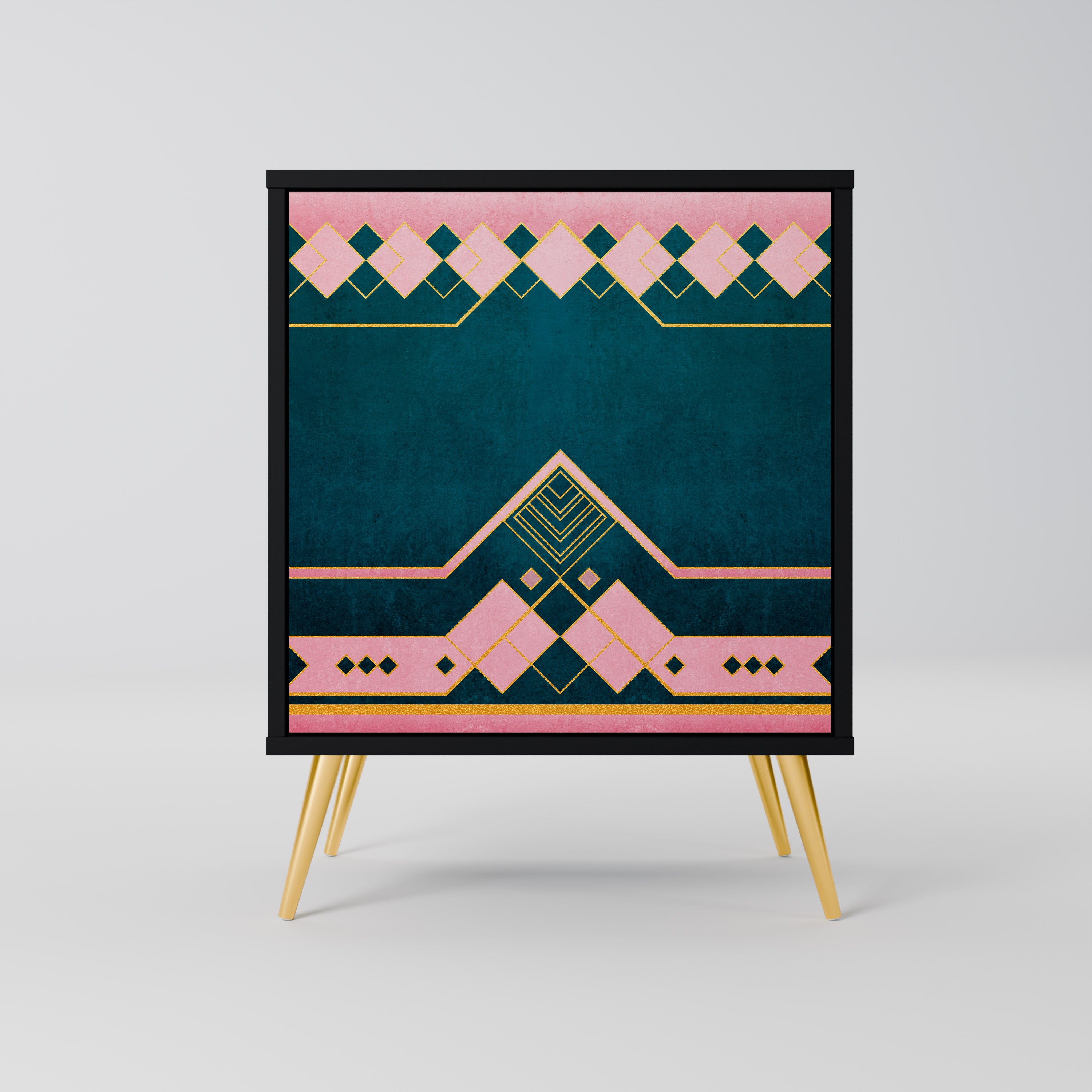 Aparador ROYAL COMPOSITION de 1 puerta en acabado negro