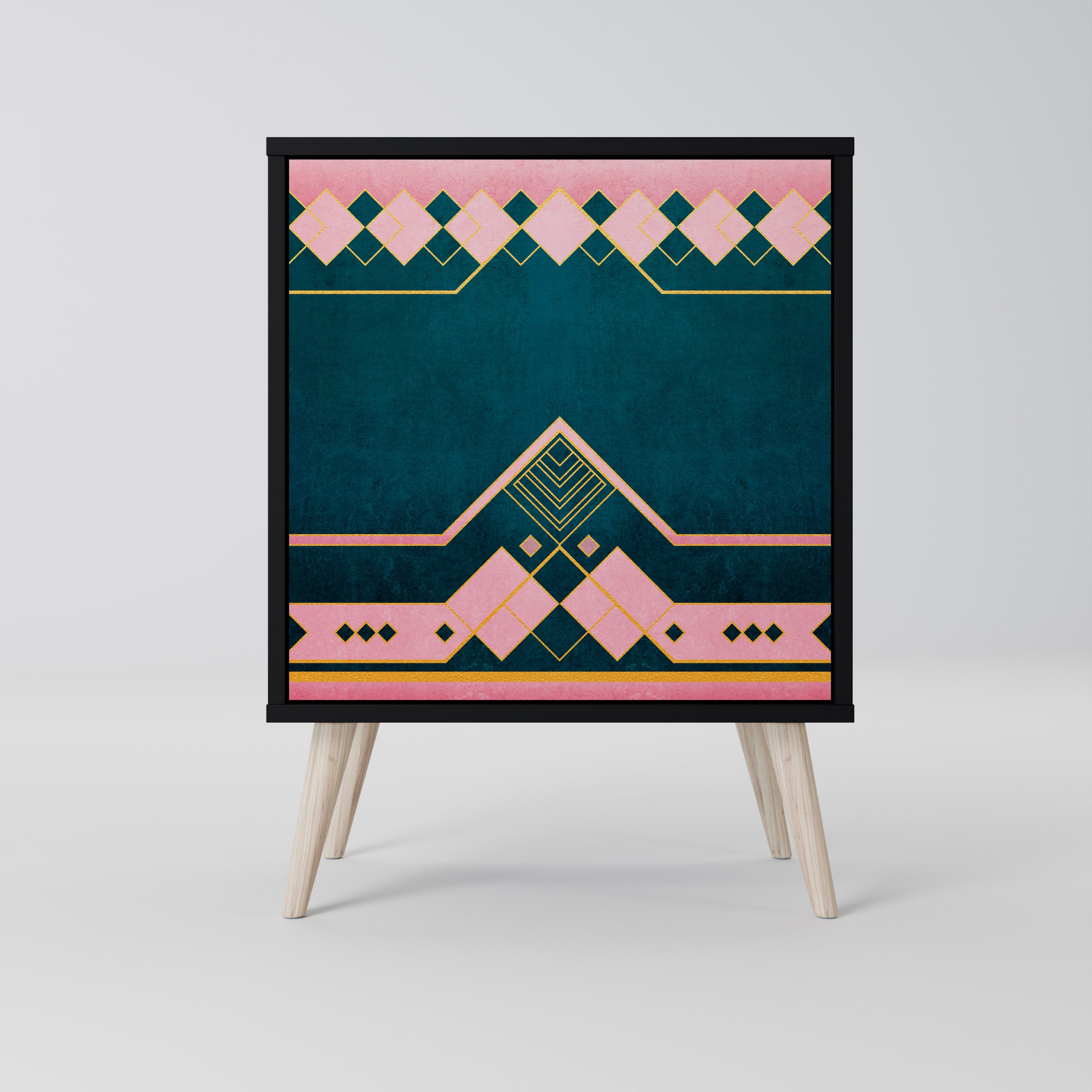 Aparador ROYAL COMPOSITION de 1 puerta en acabado negro