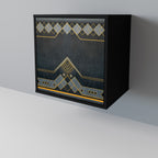 ROYAL ORDINARINESS Aparador de 1 Puerta en Acabado Negro