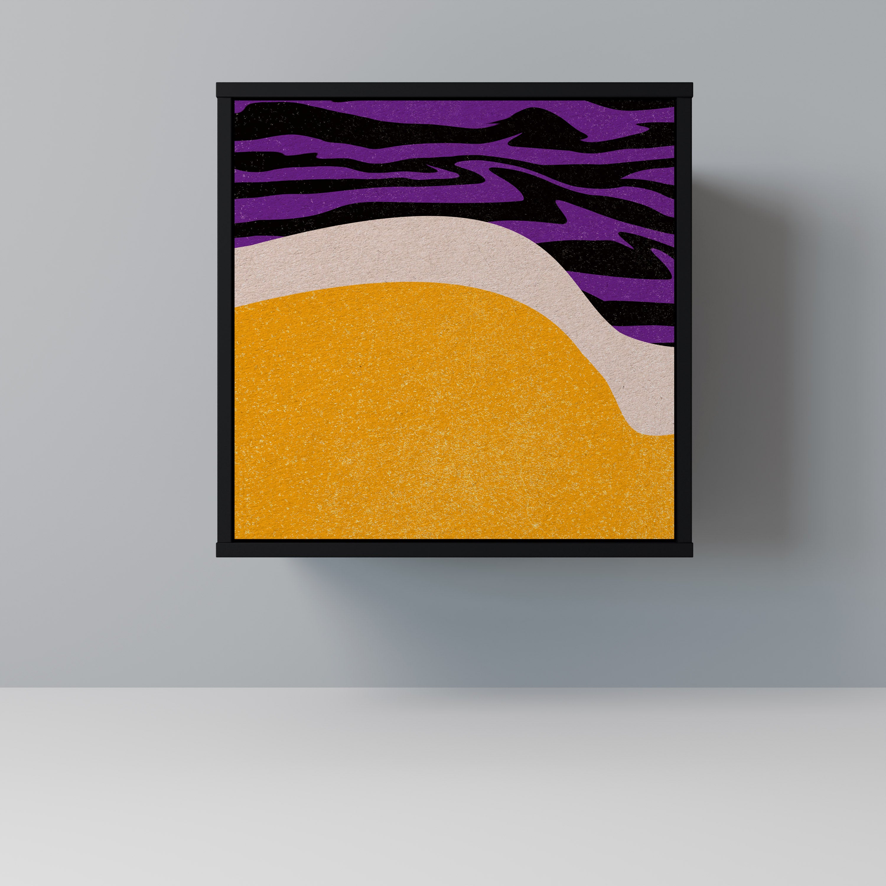 Aparador INDEPENDENT BORDER de 1 puerta en acabado negro