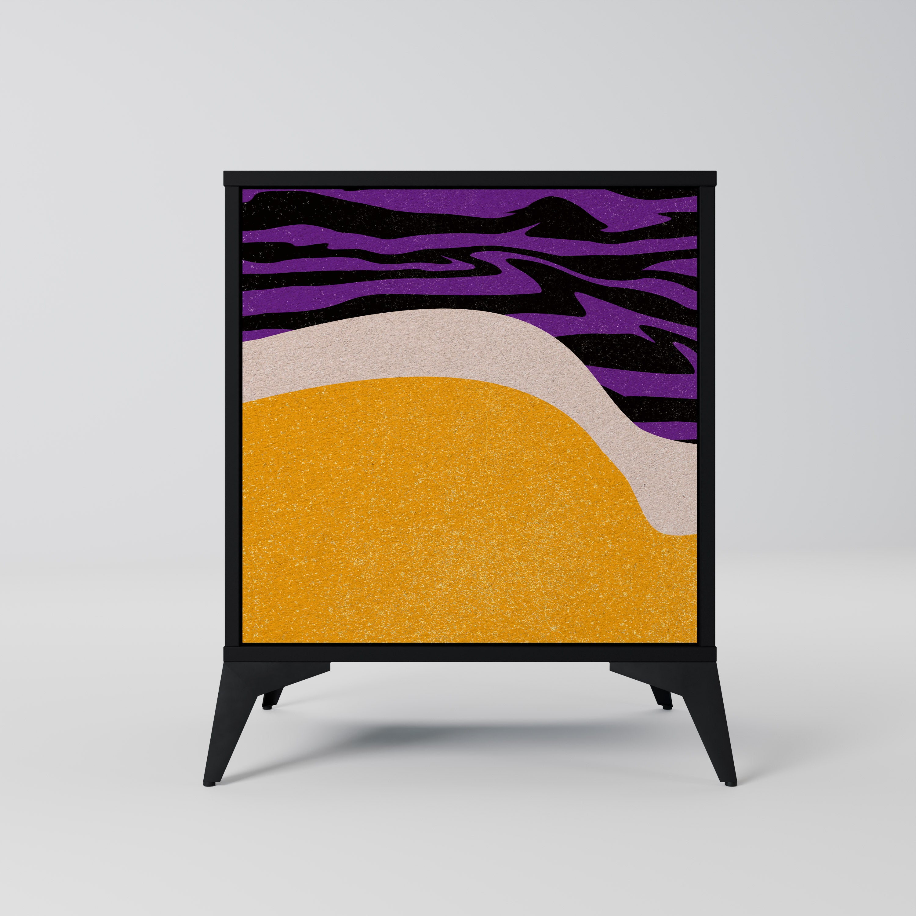 Aparador INDEPENDENT BORDER de 1 puerta en acabado negro