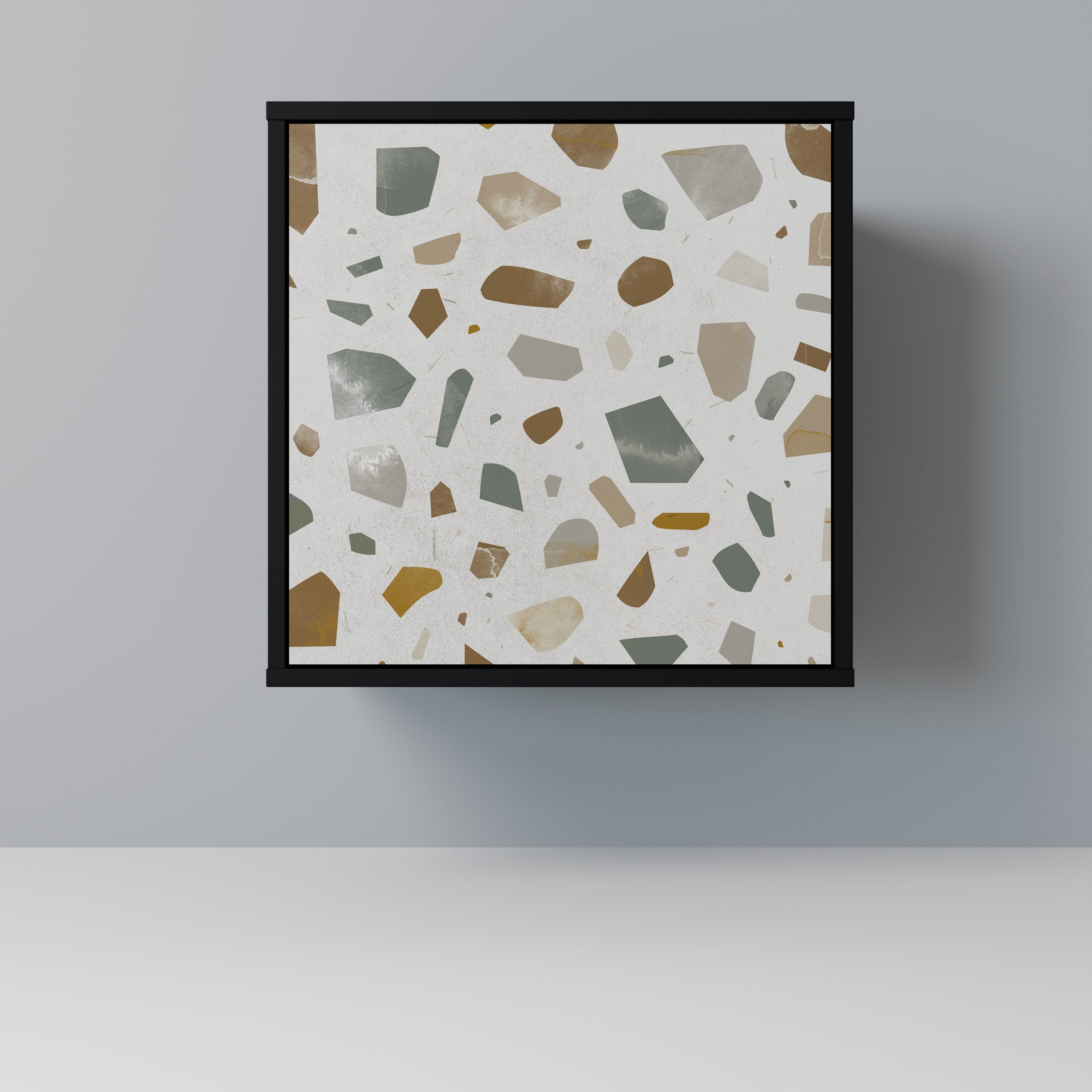 Aparador de 1 puerta PIECES OF TOMORROW en acabado negro