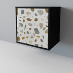 PIECES OF TOMORROW Aparador de 1 Puerta en Acabado Negro