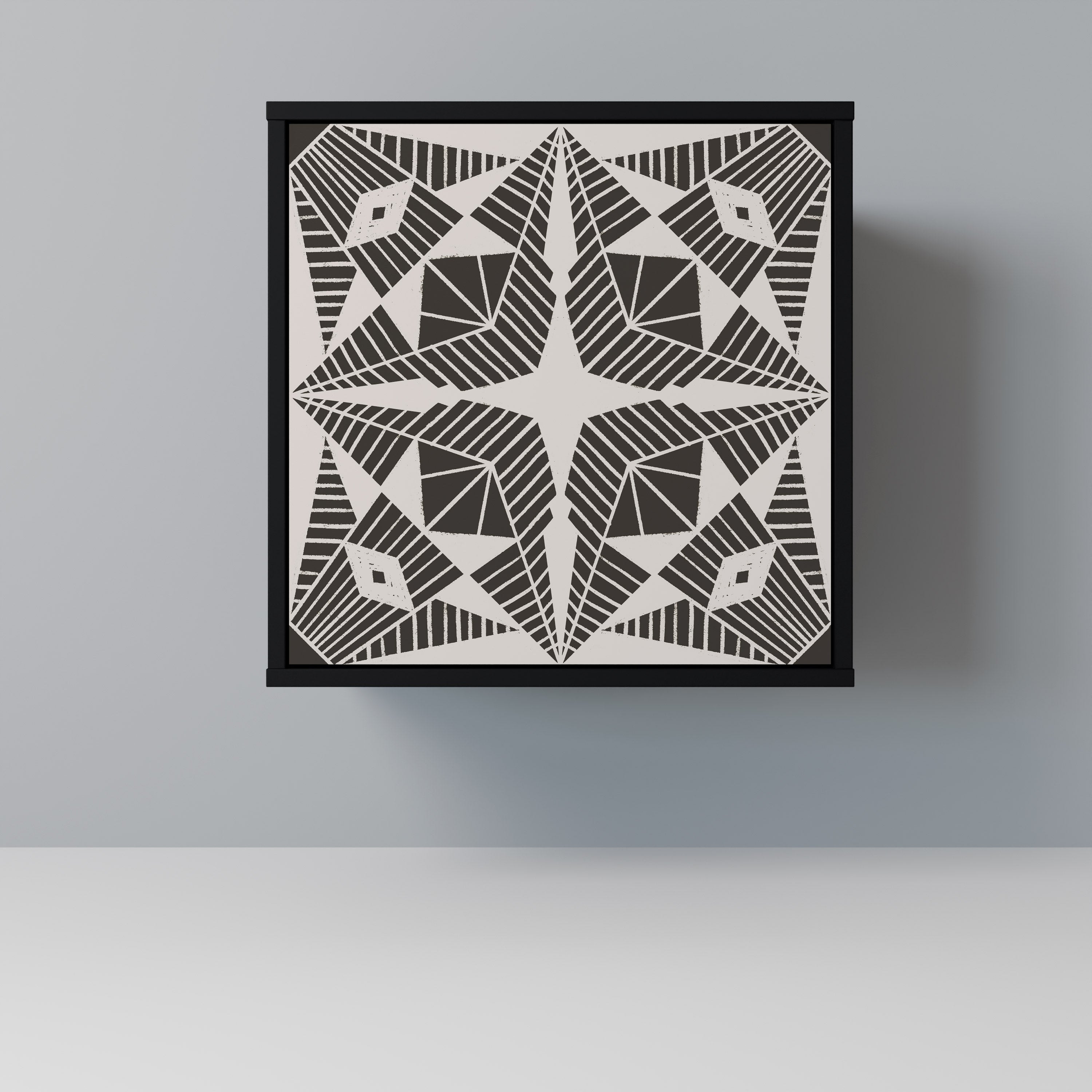 Aparador MONOCHROME NEXUS de 1 puerta en acabado negro