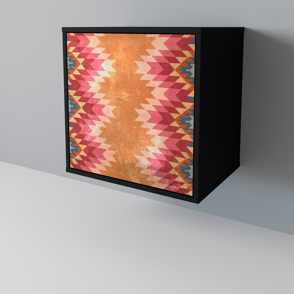 Aparador INDIAN FOLK de 1 puerta en acabado negro