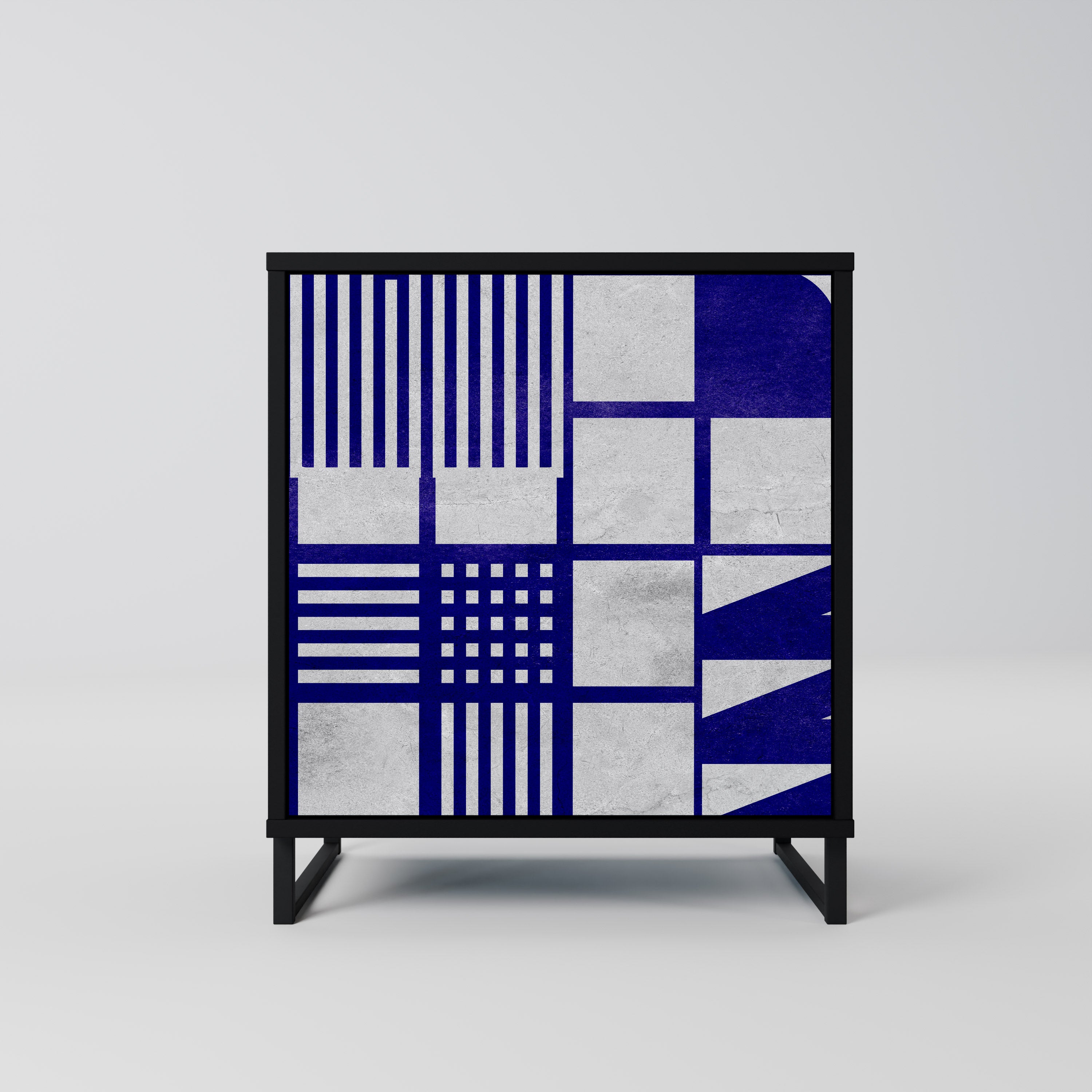 Aparador de 1 puerta THE RIGHT PLACES en acabado negro