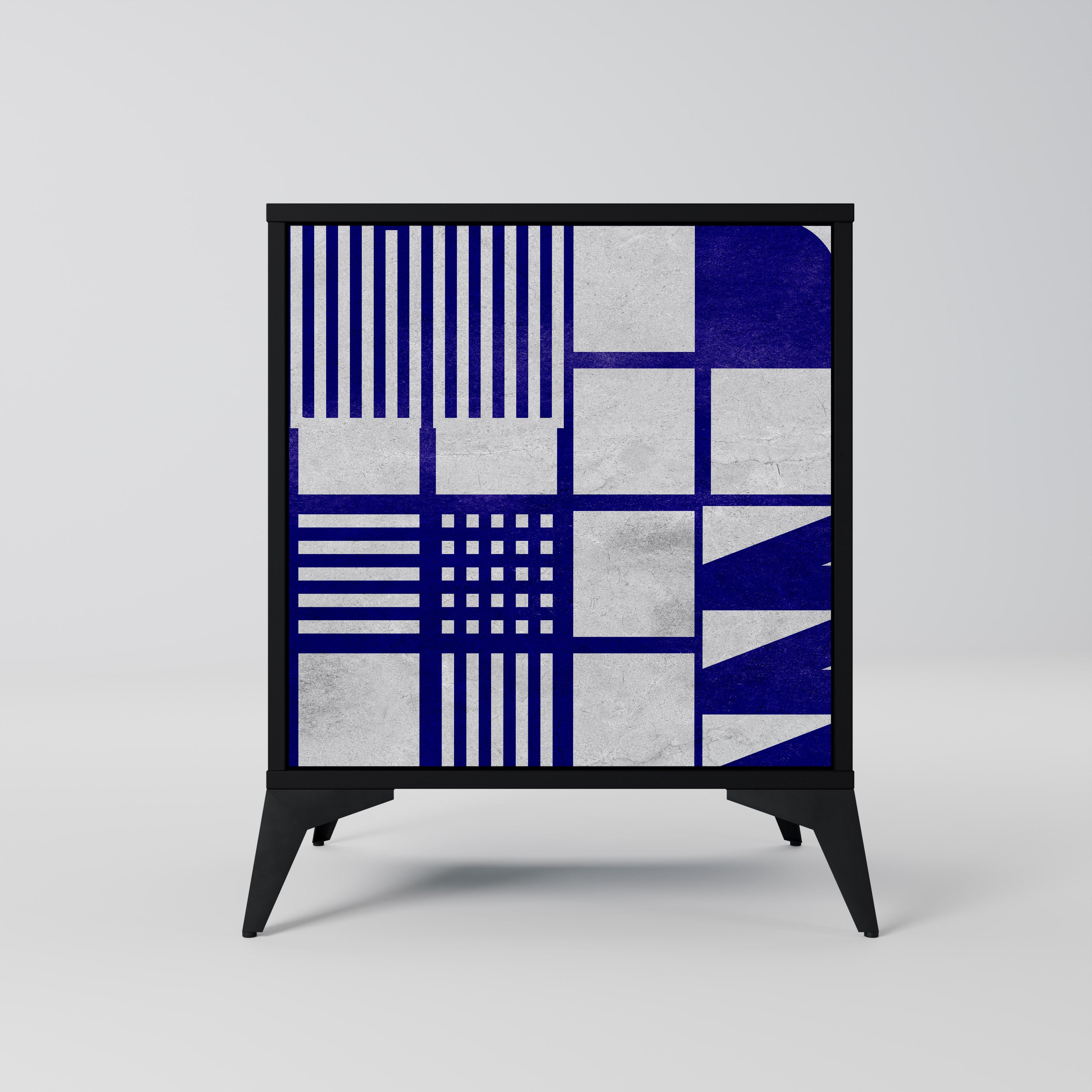 Aparador de 1 puerta THE RIGHT PLACES en acabado negro