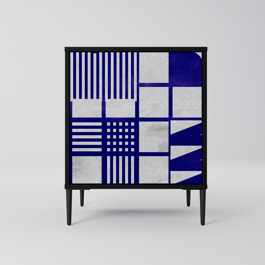 Aparador de 1 puerta THE RIGHT PLACES en acabado negro