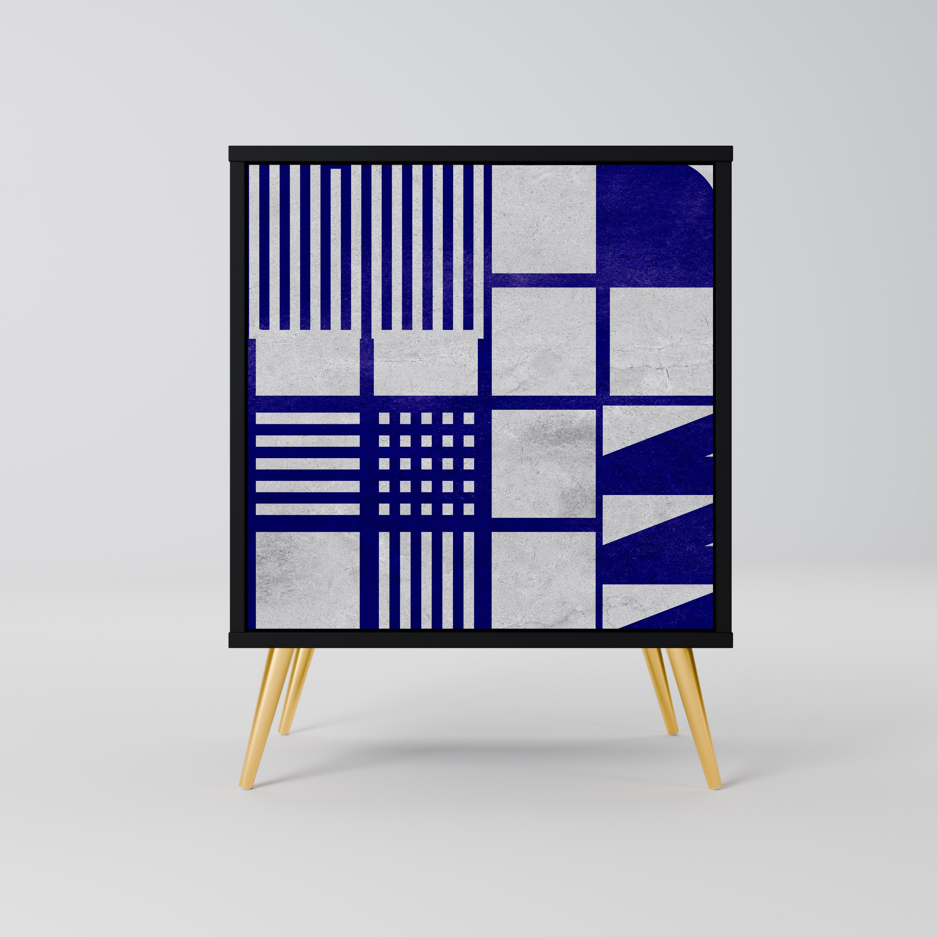 Aparador de 1 puerta THE RIGHT PLACES en acabado negro