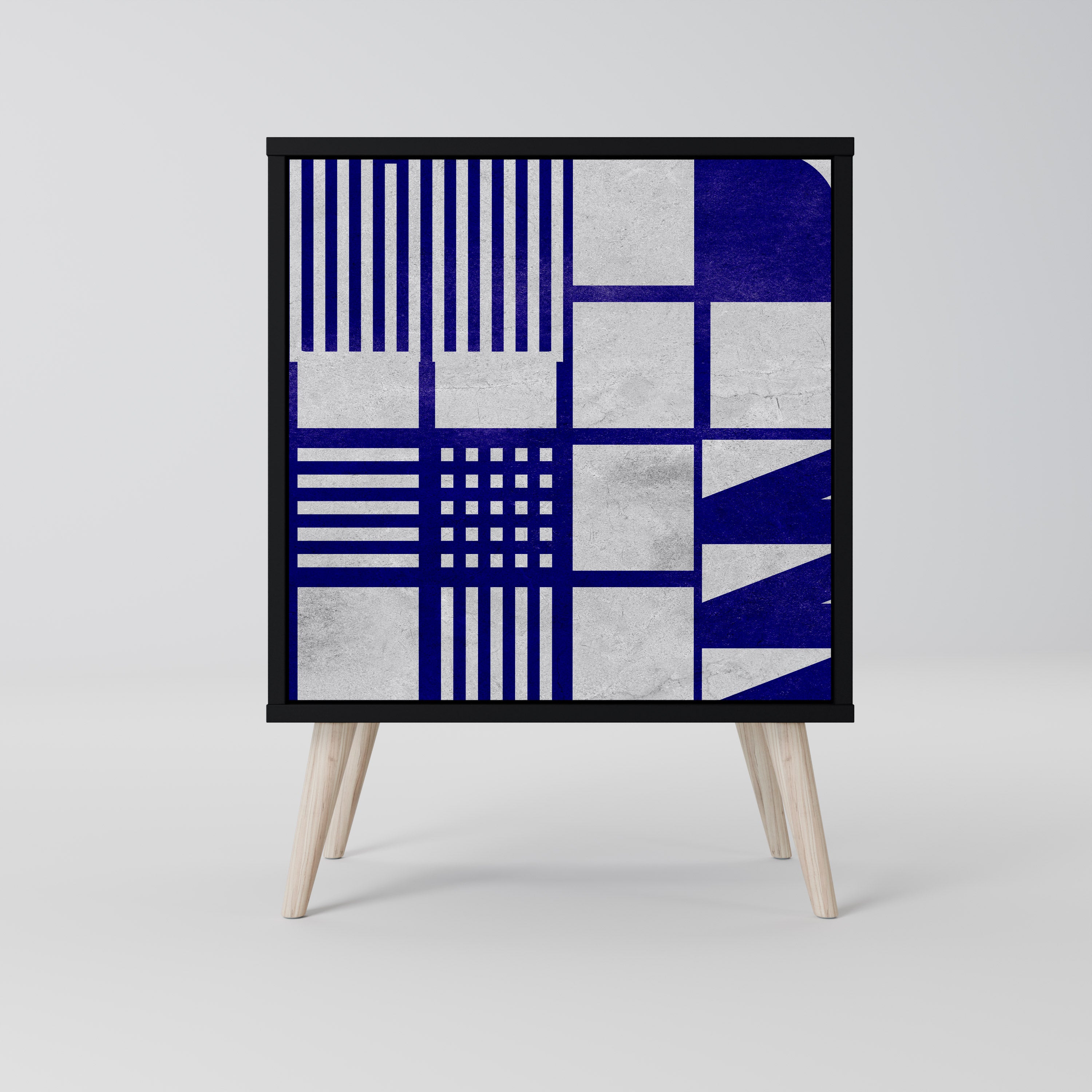 Aparador de 1 puerta THE RIGHT PLACES en acabado negro